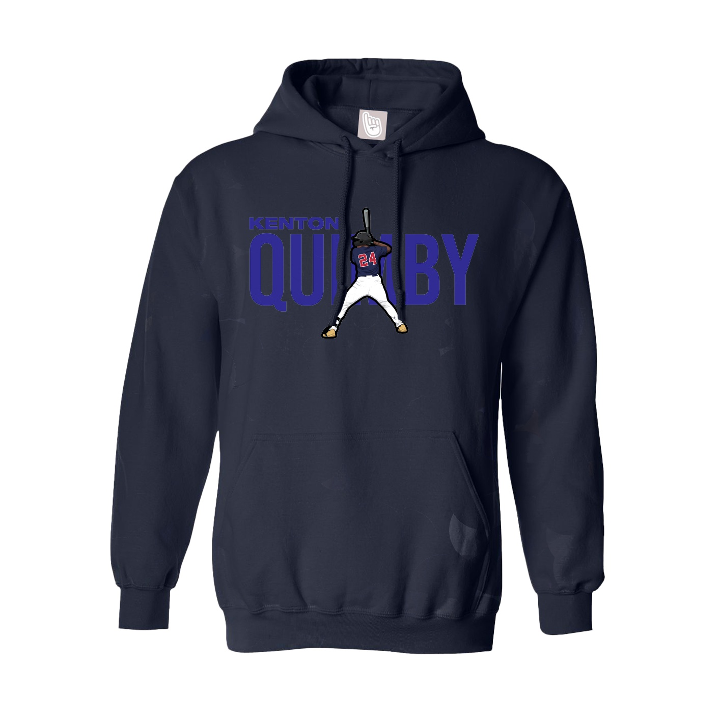 Hoodie — Player Name in Navy