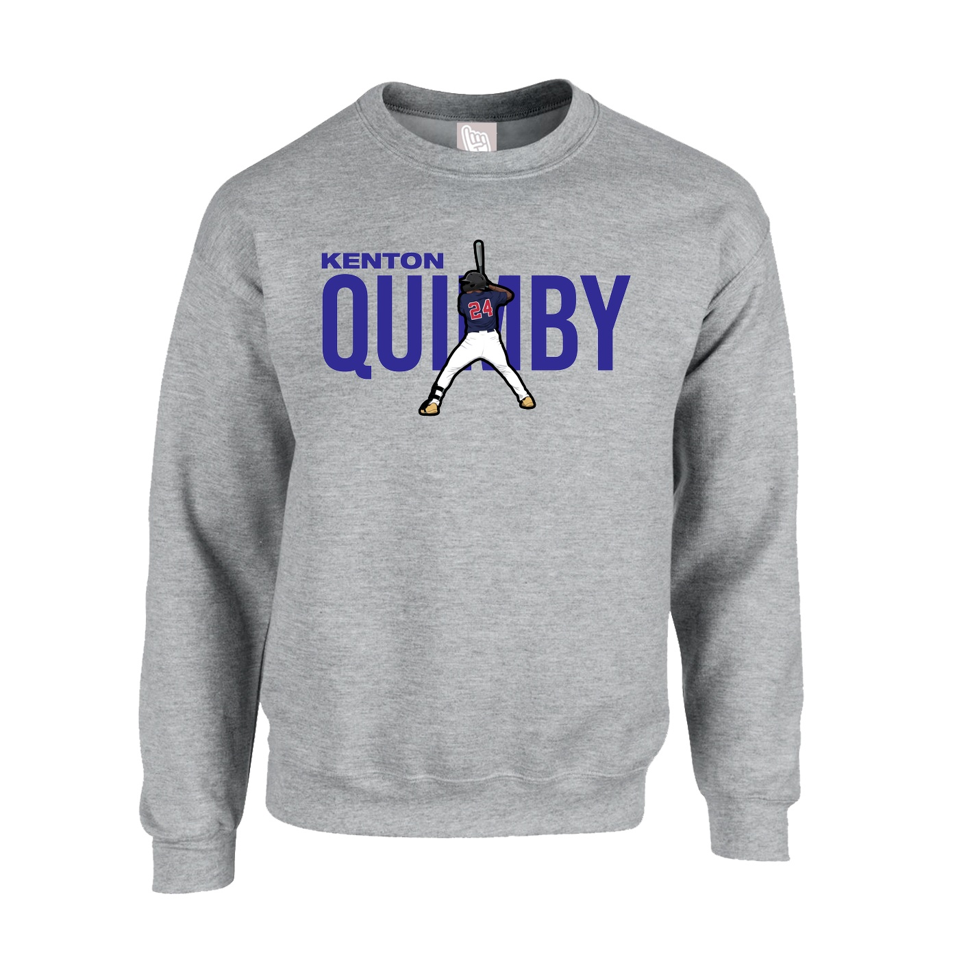 Fleece Crew — Player Name in Grey