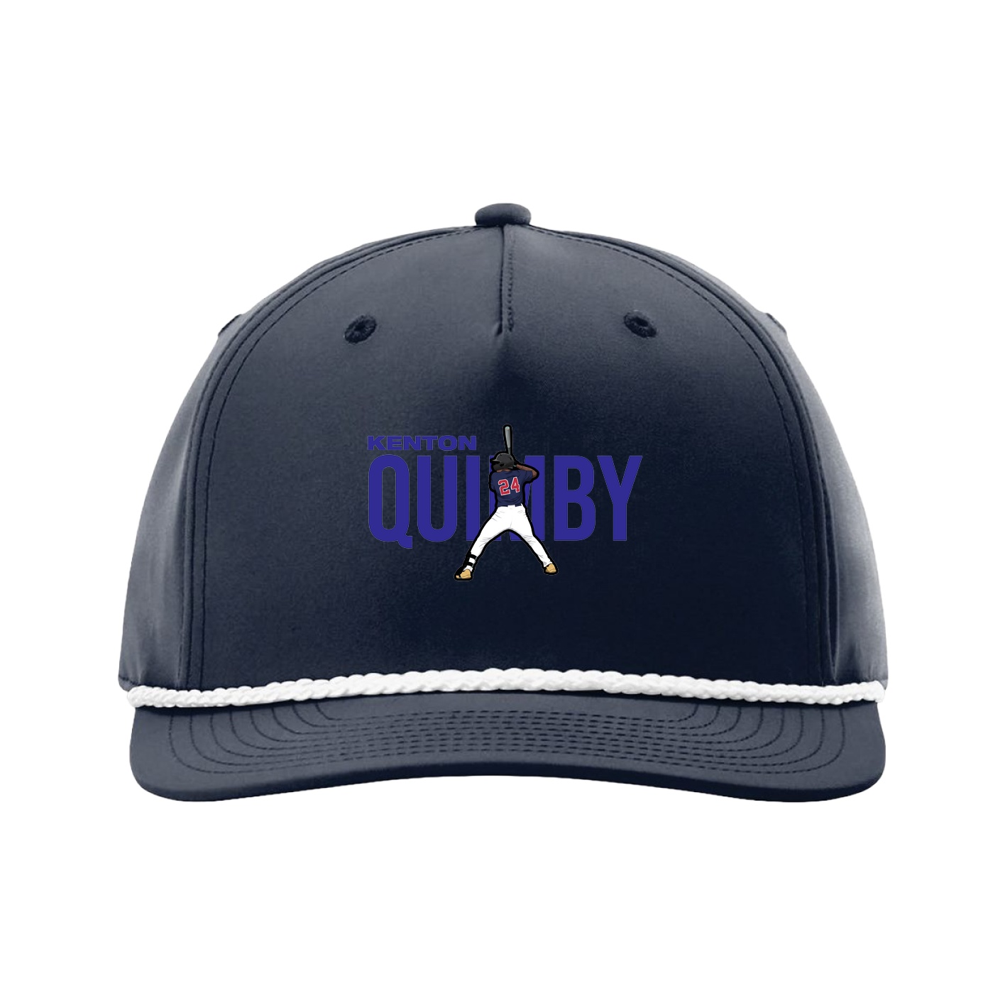 Five-Panel Classic Rope Cap — Player Name in Navy