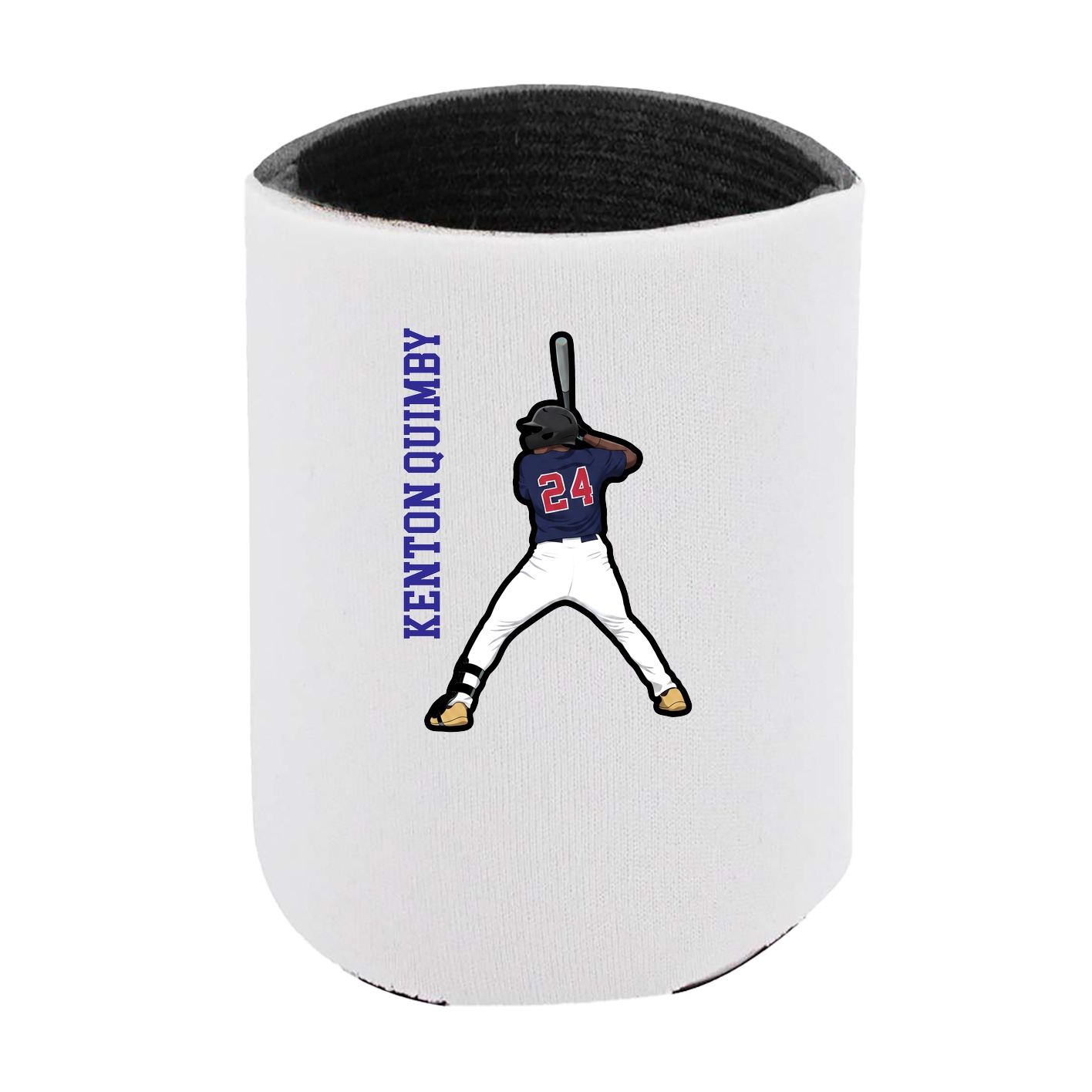 Can Holder — Name Vertical in White