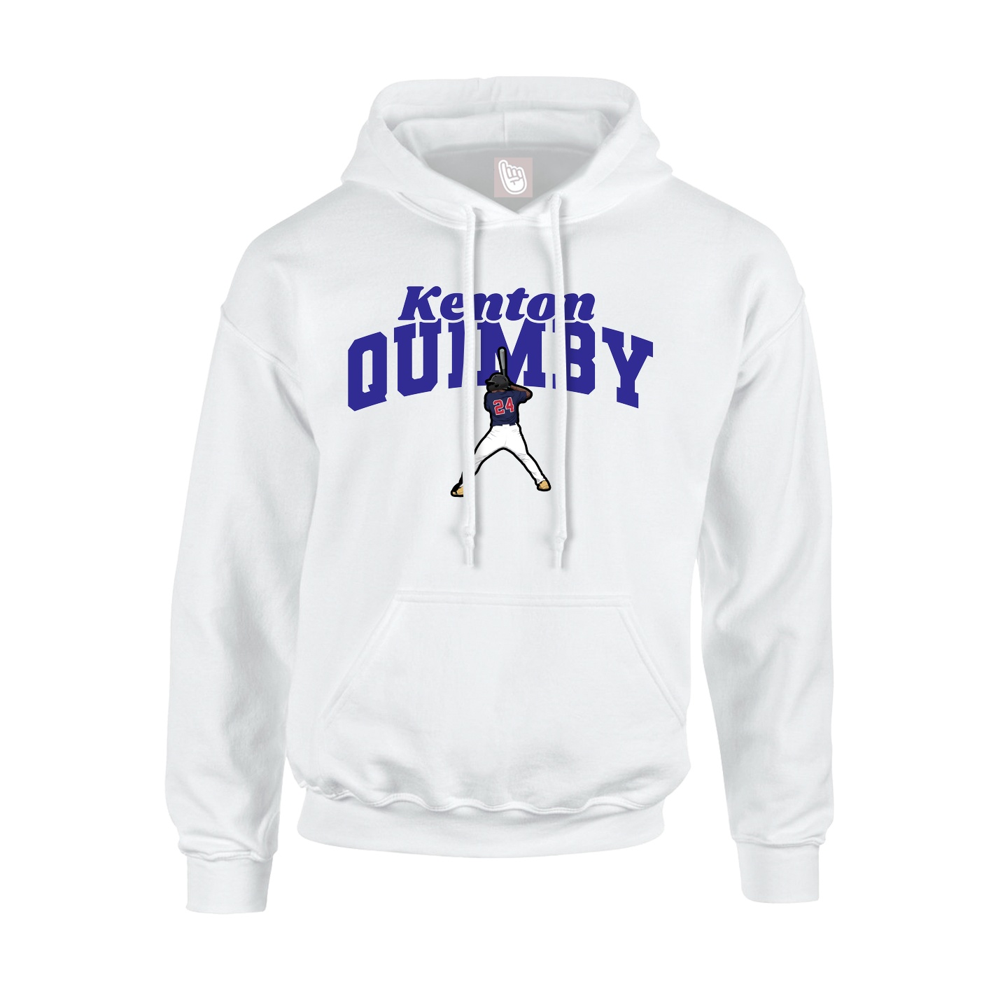 Hoodie — Signature Arch in White