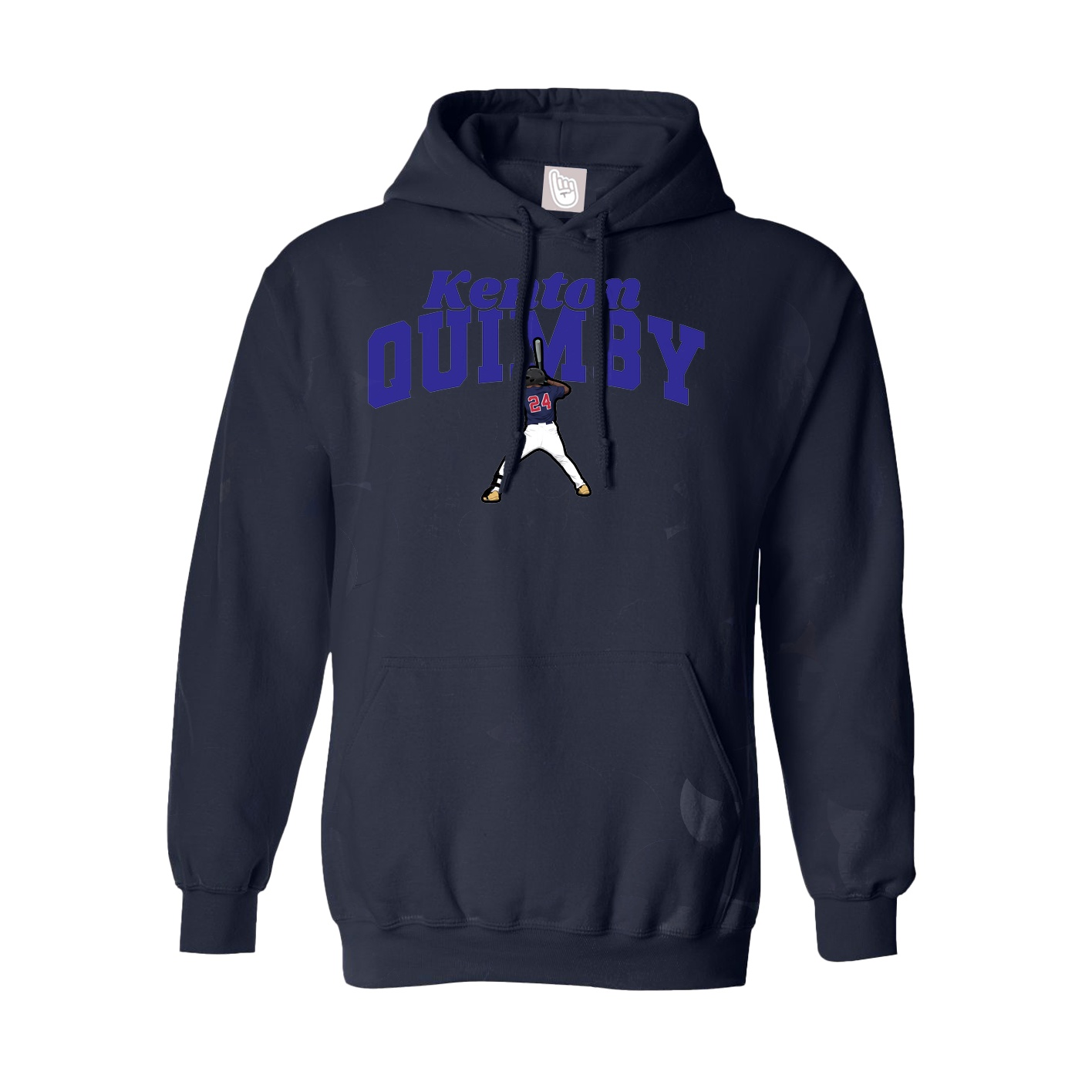 Youth Hoodie — Signature Arch in Navy
