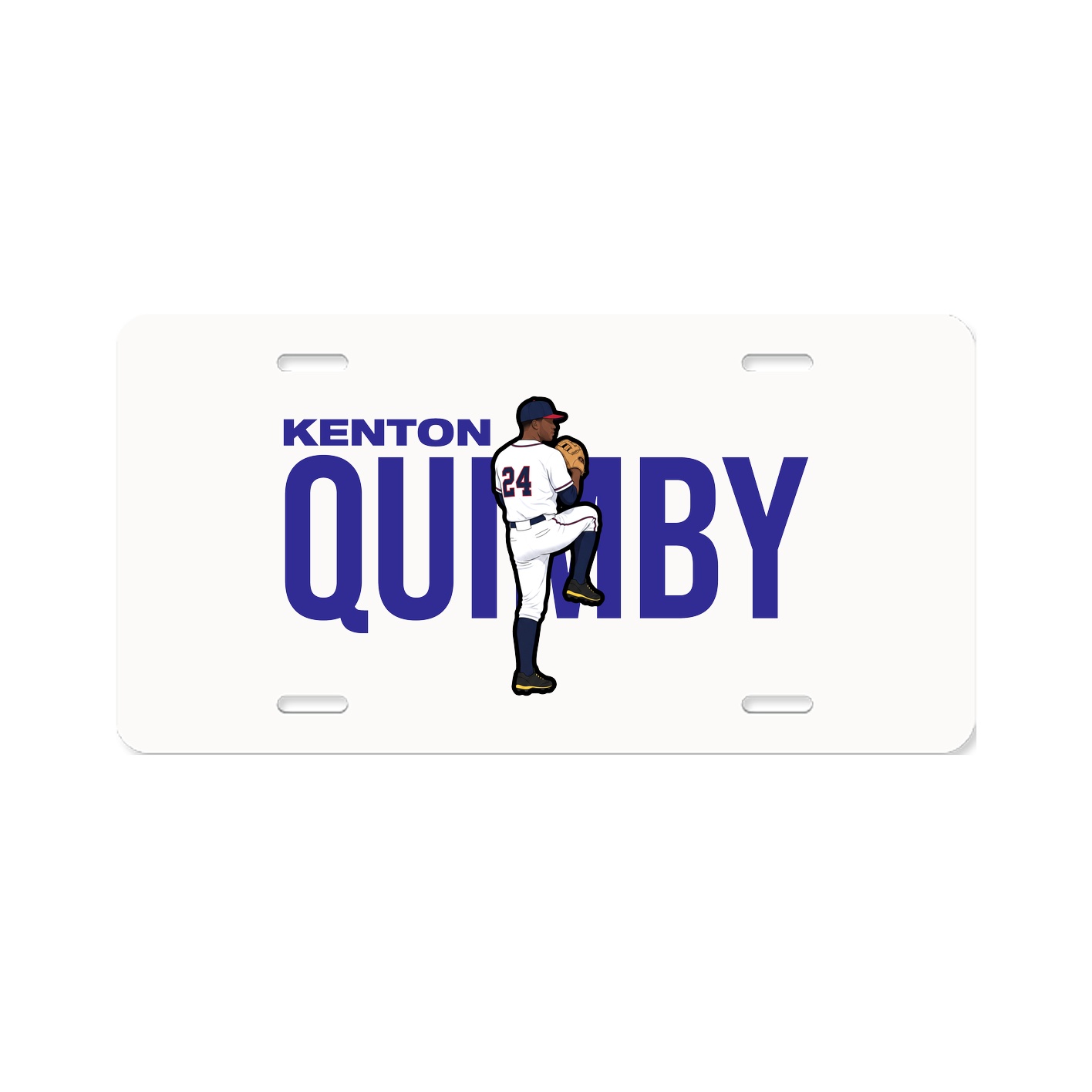 License Plate — Player Name in Classic