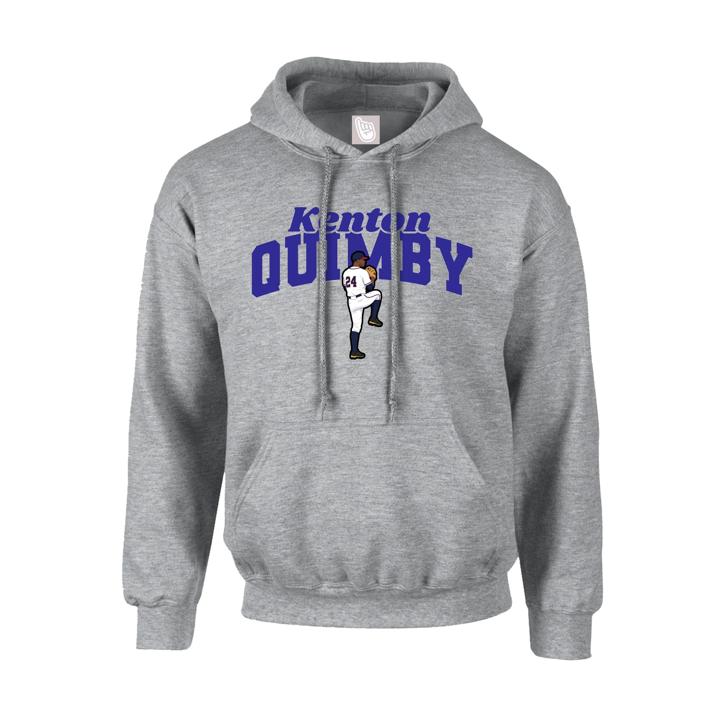 Youth Hoodie — Signature Arch in Grey