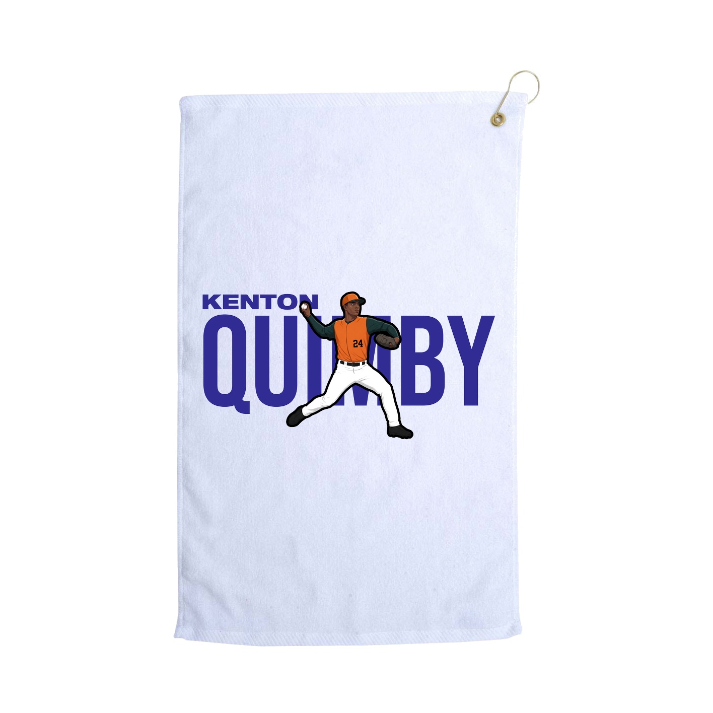 Golf Towel — Player Name in White