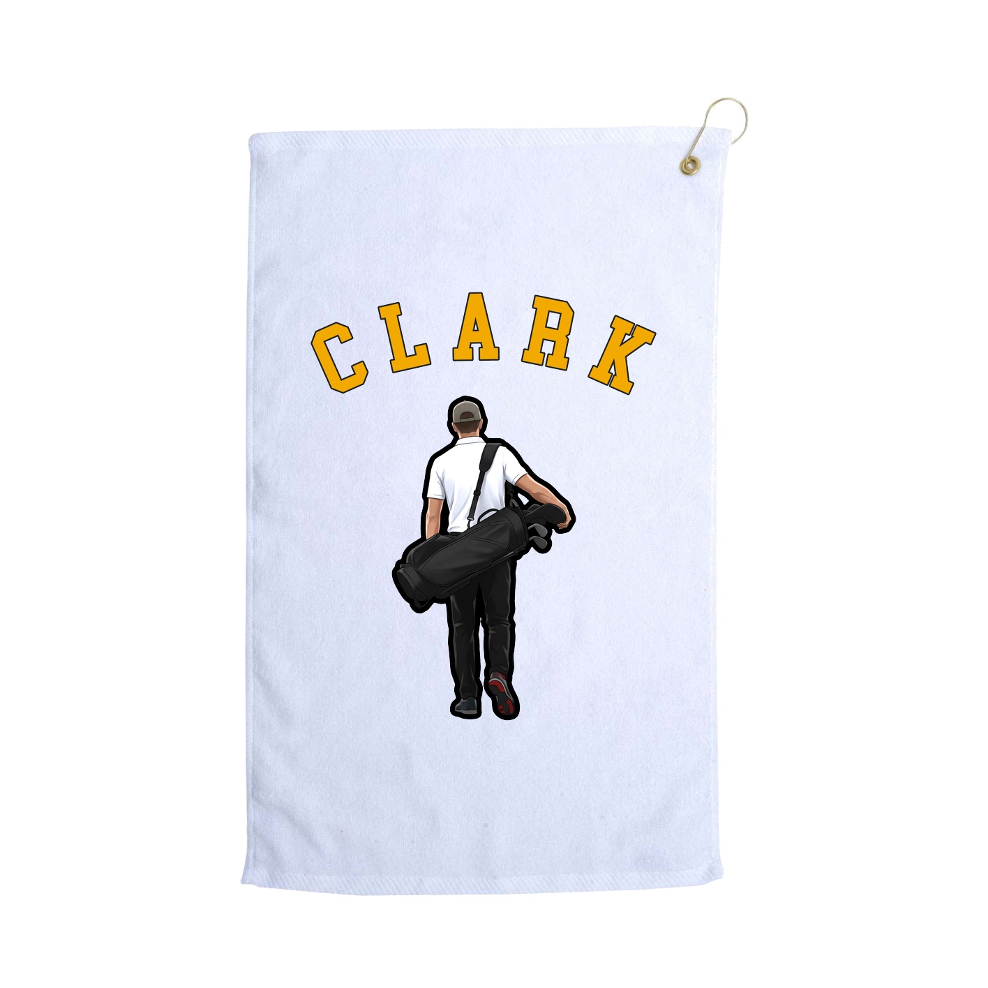 Golf Towel — Classic in White