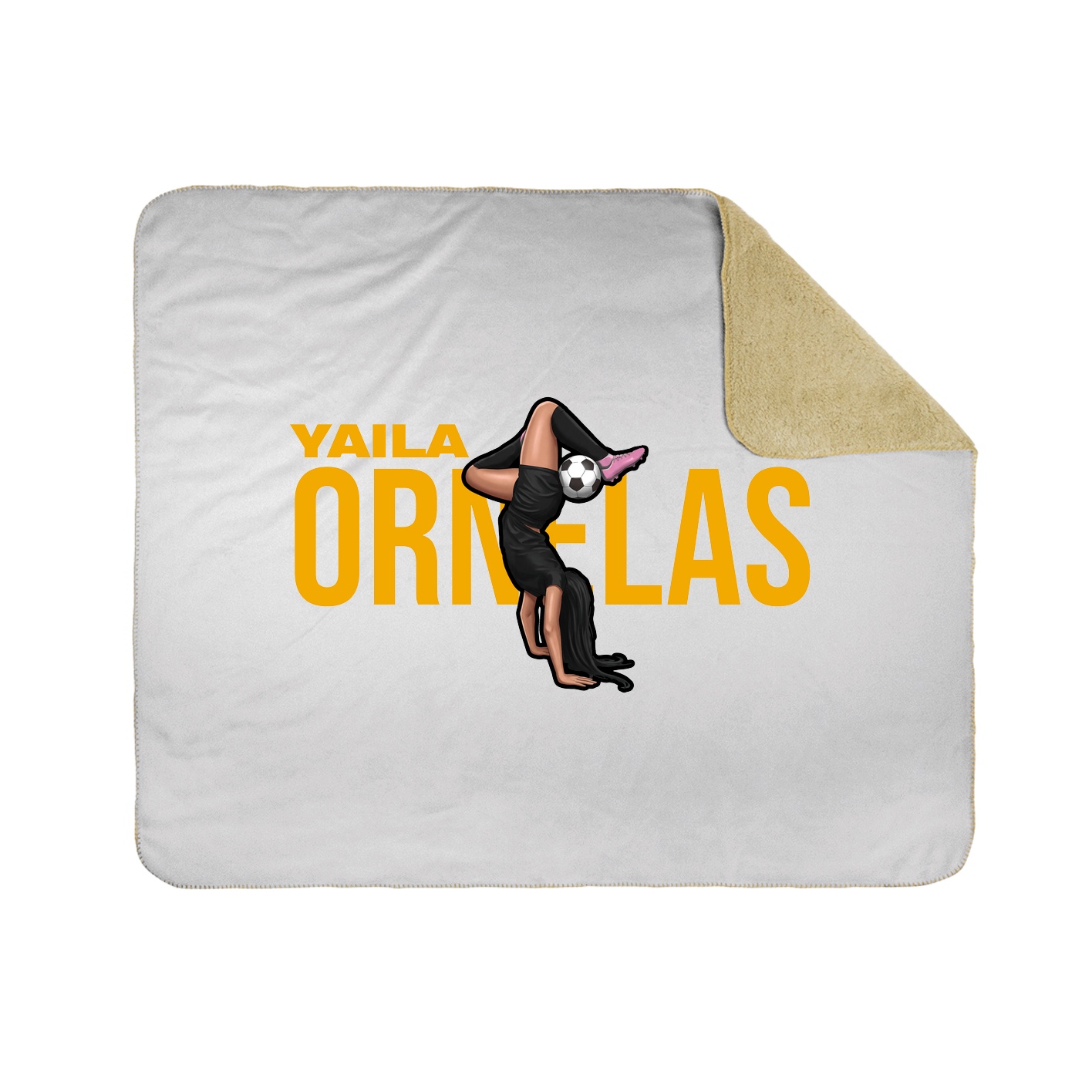 Throw Blanket — Player Name in White