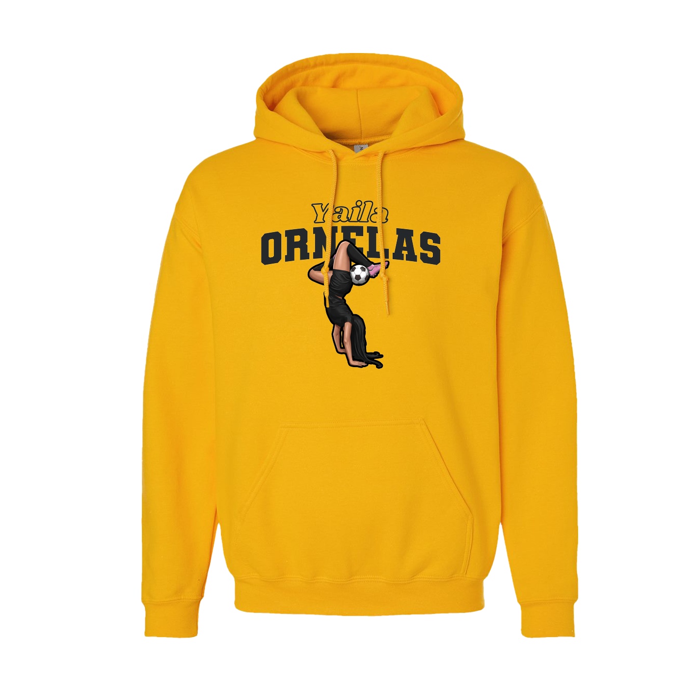 Hoodie — Name Arch in Gold