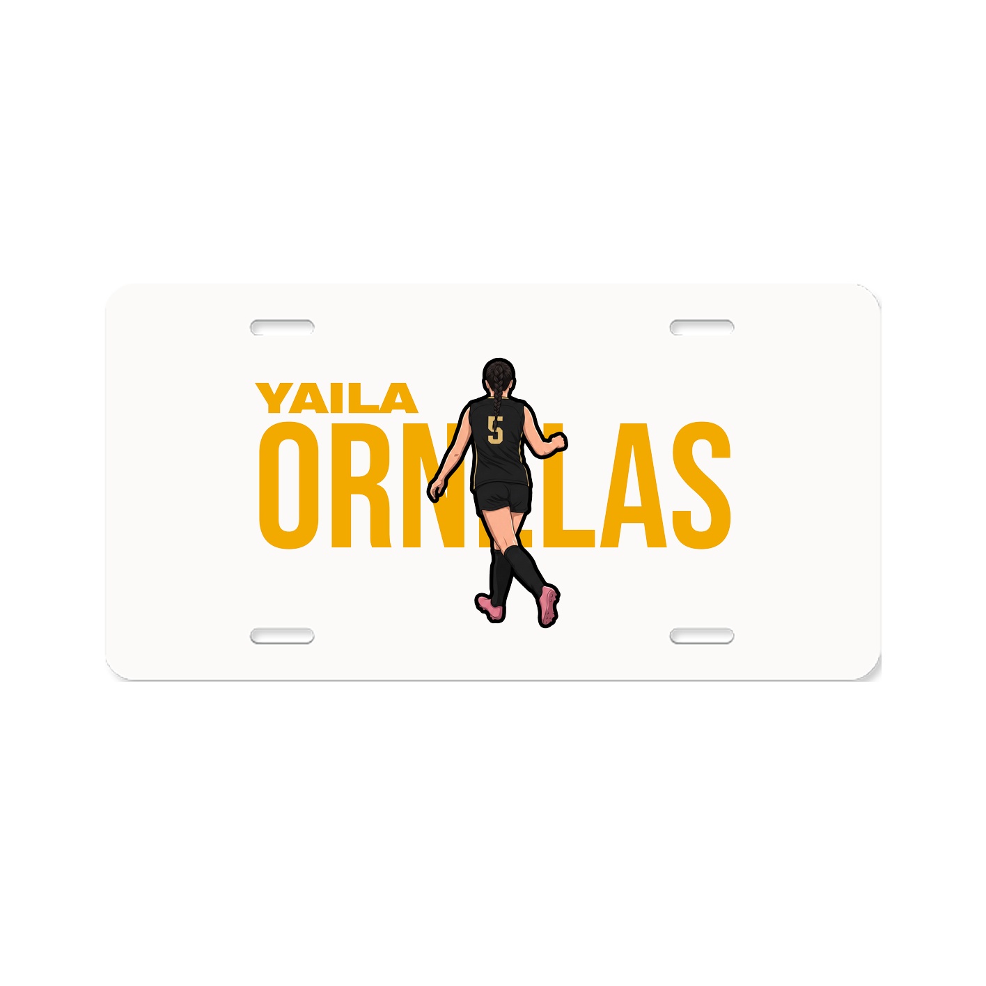 License Plate — Player Name in Classic
