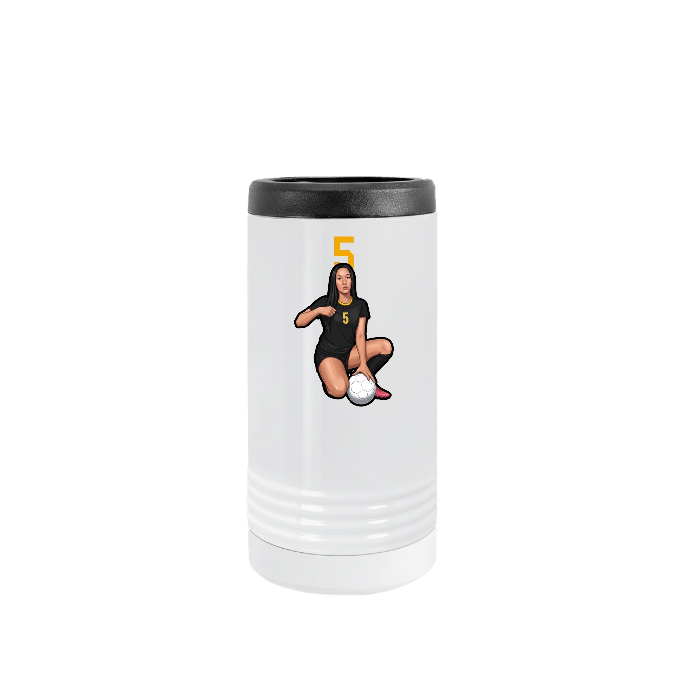 Slim Beverage Holder — Number Top in White
