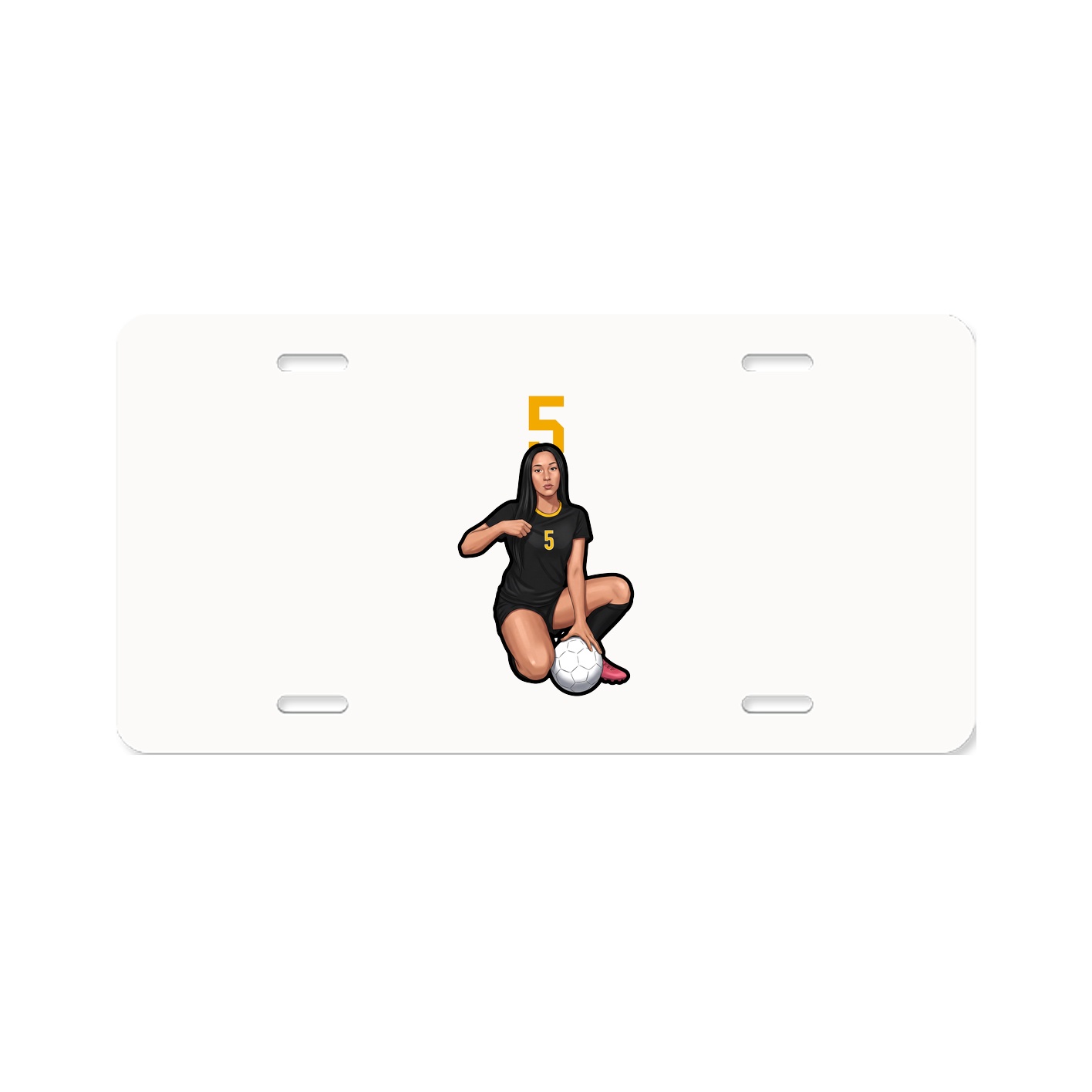 License Plate — Number Top in Classic
