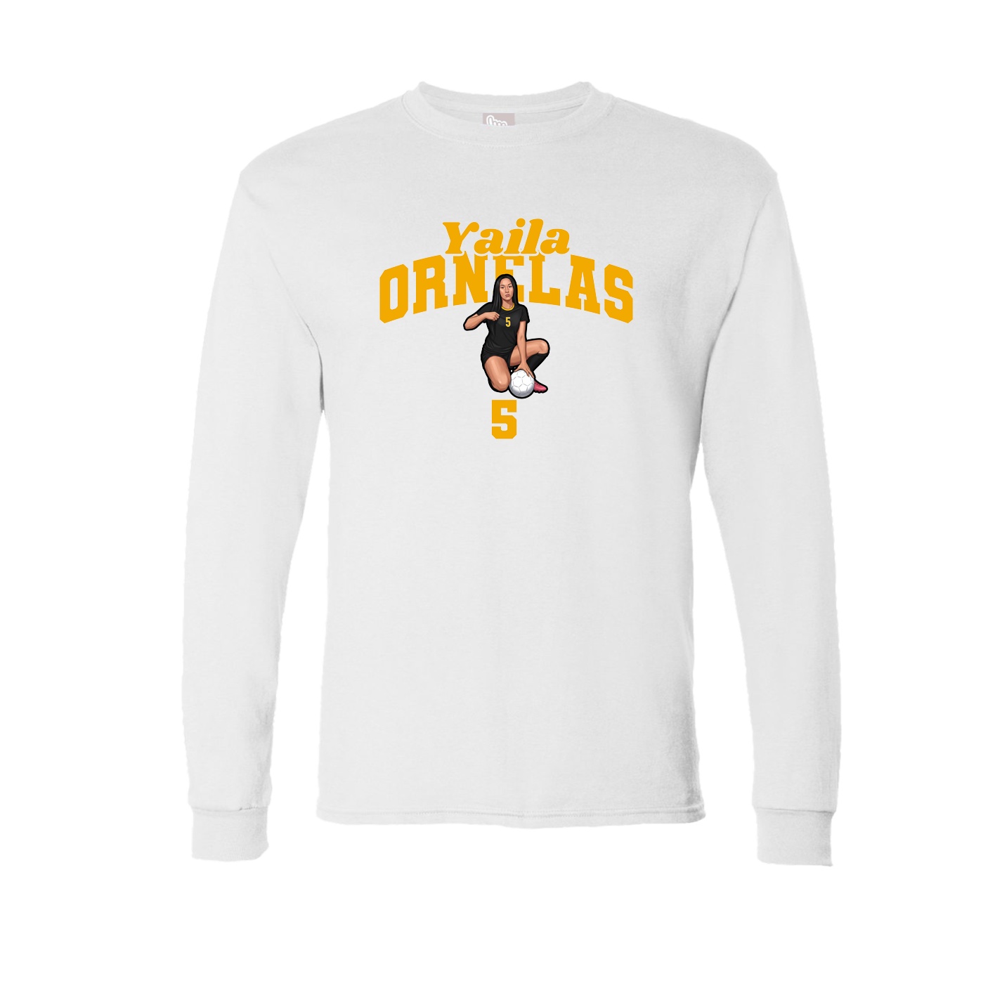 Long Sleeve Tee — Signature Arch in White