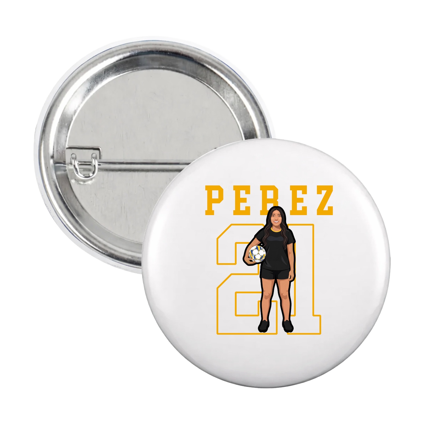 Game Day Button — Shirsey in White