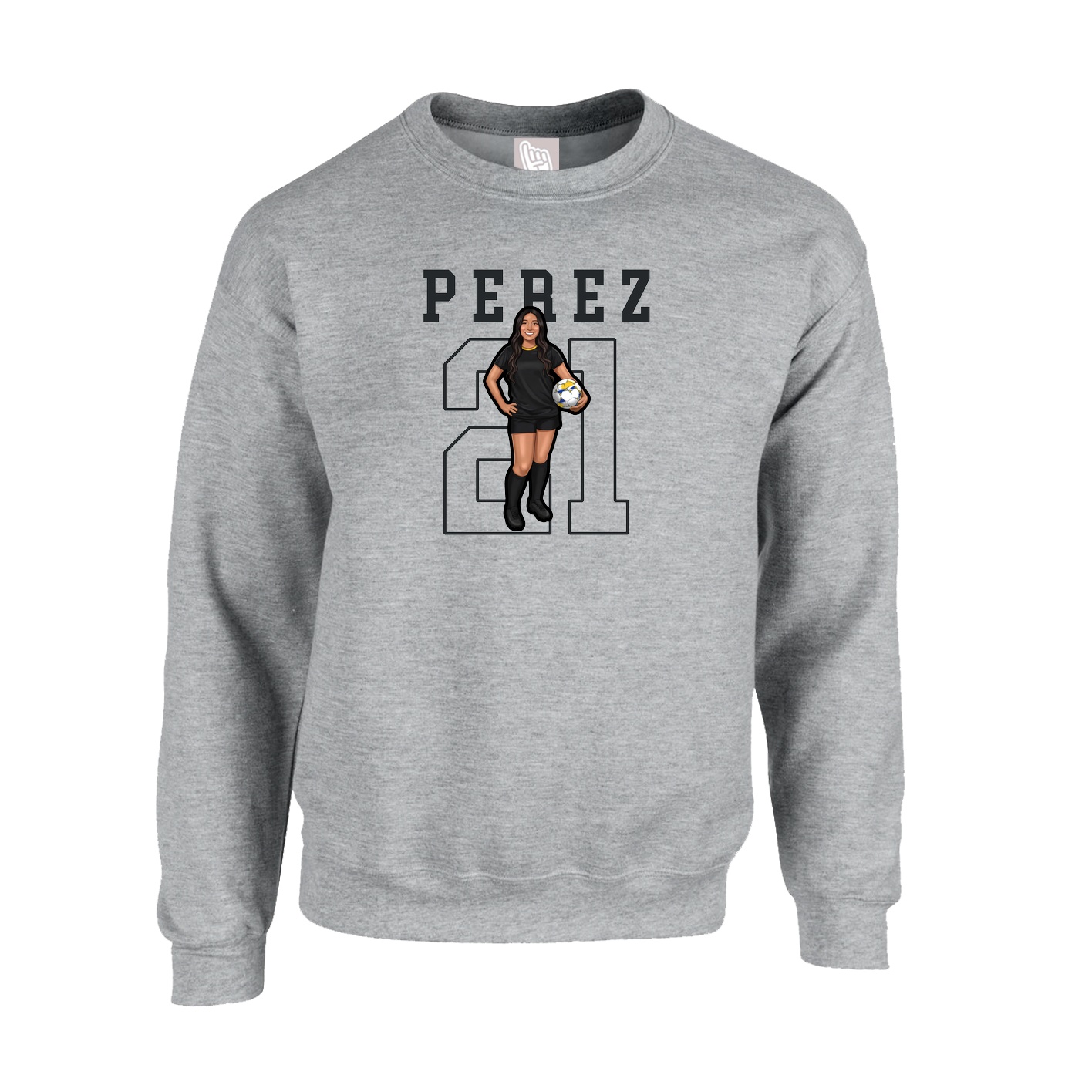 Fleece Crew — Shirsey in Grey