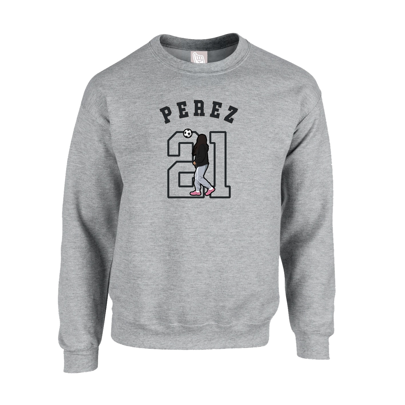 Fleece Crew — Shirsey Arch in Grey