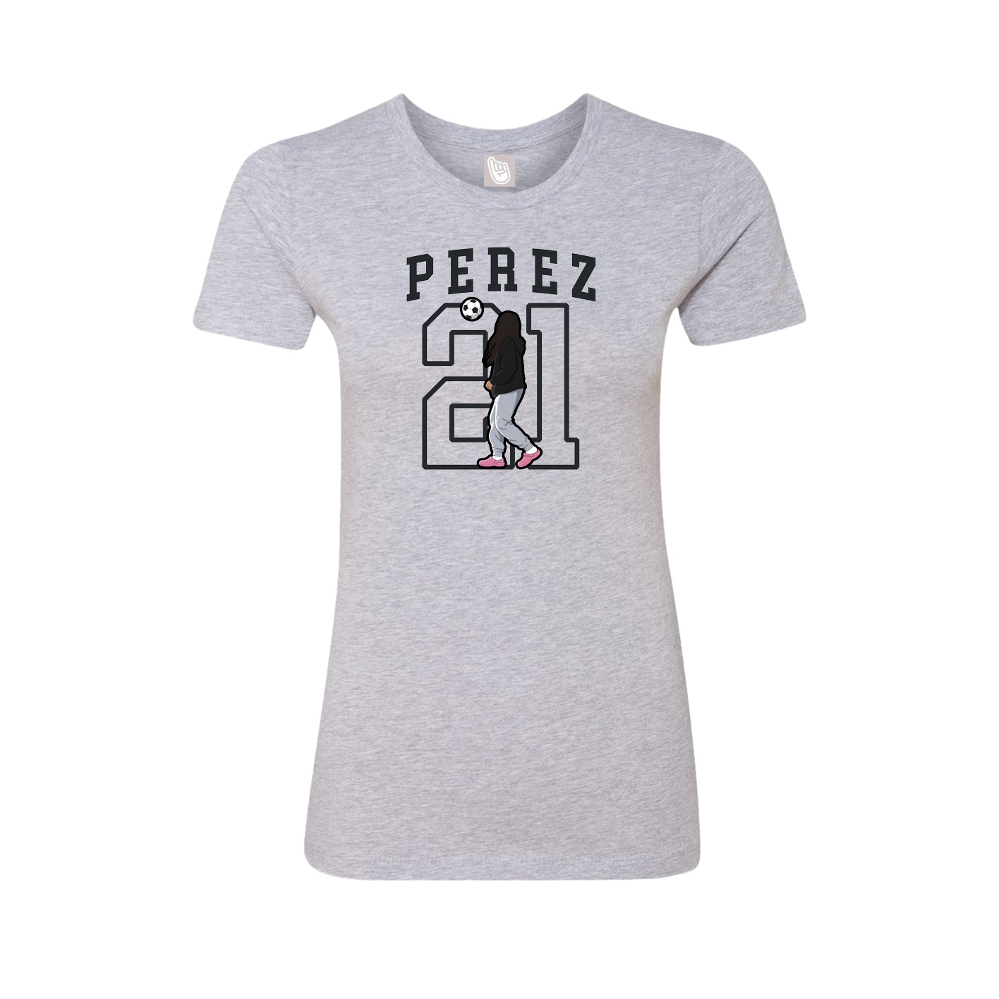 Fitted Women's Tee — Shirsey in Grey