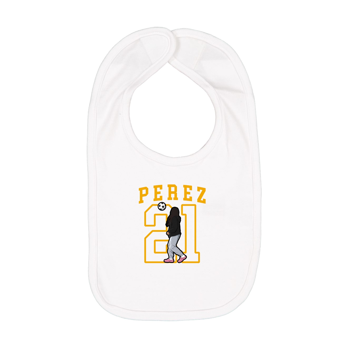 Infant Bib — Shirsey in White