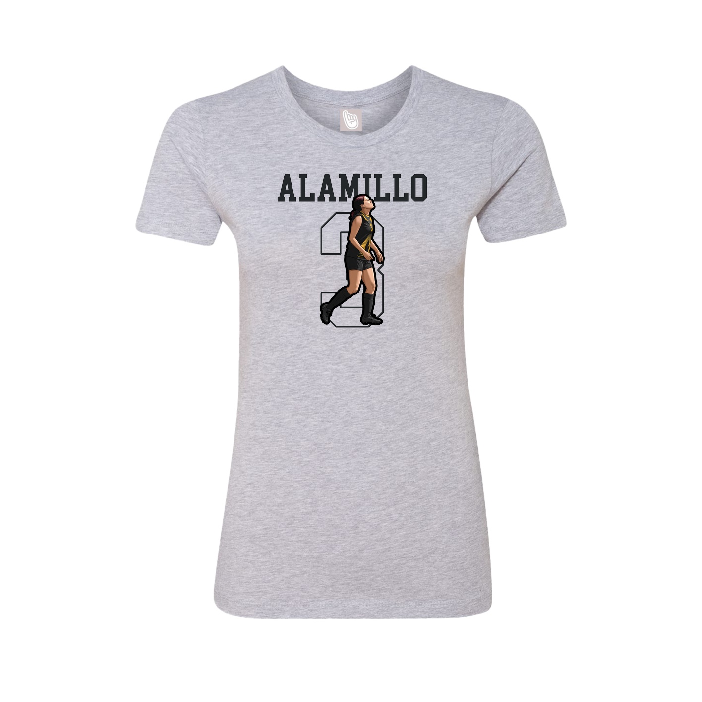 Fitted Women's Tee — Shirsey in Grey