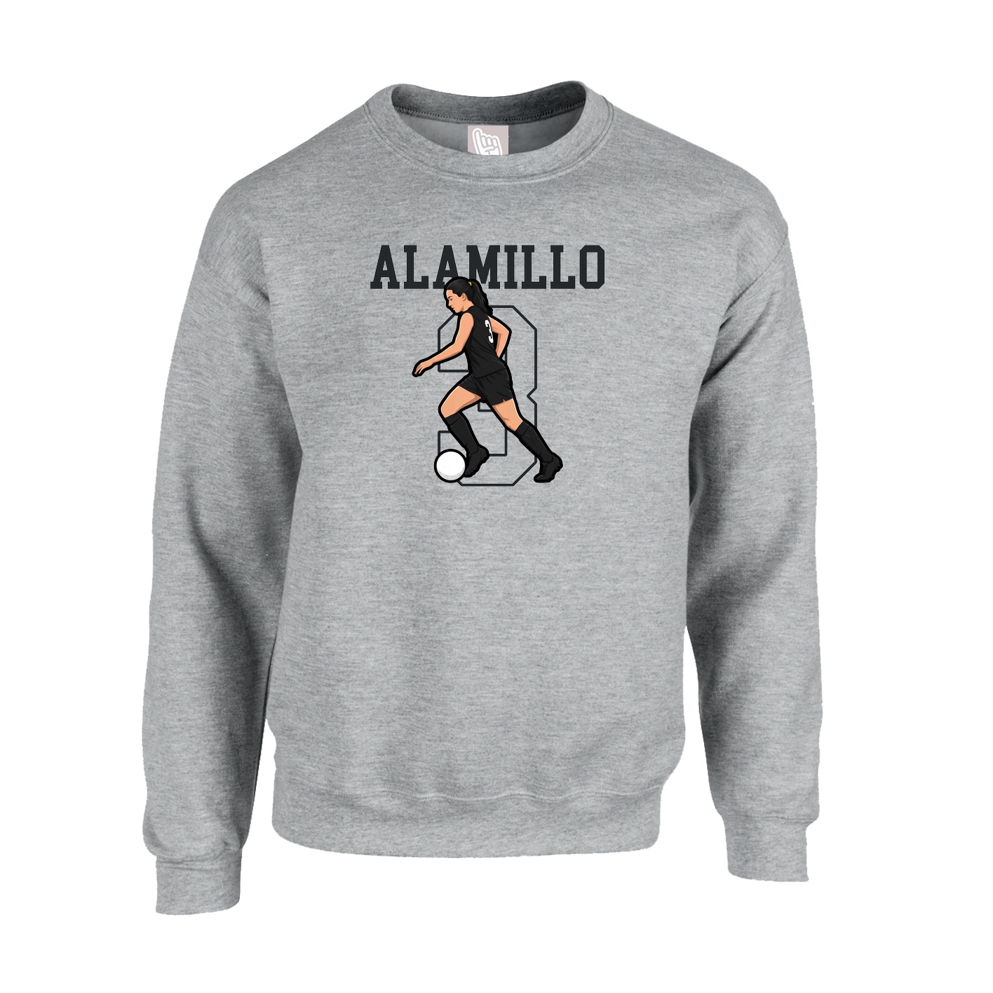 Fleece Crew — Shirsey in Grey