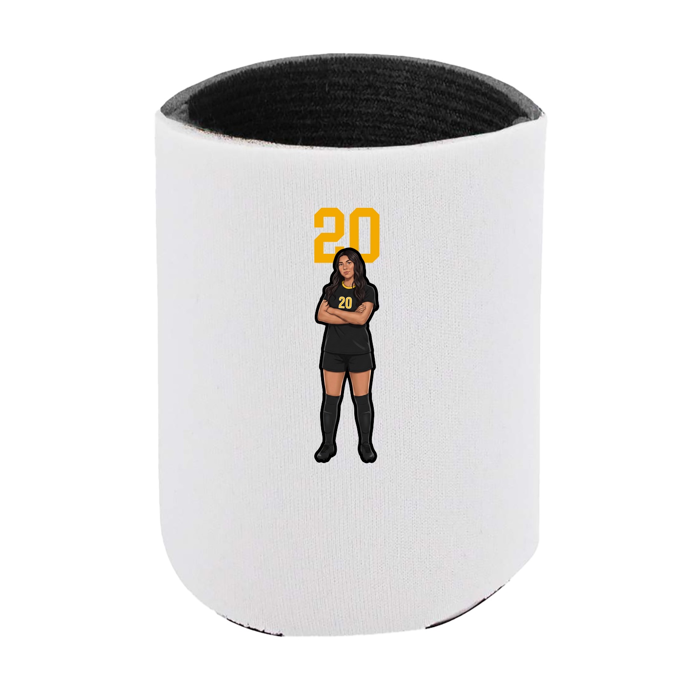 Can Holder — Number Top in White