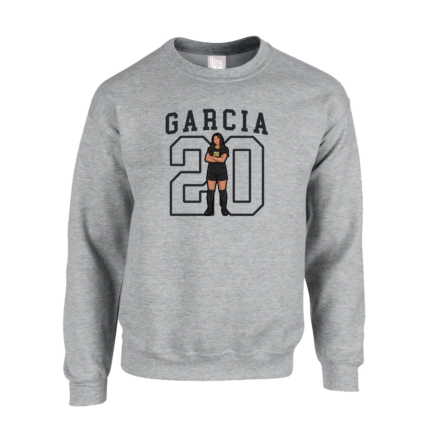 Fleece Crew — Shirsey in Grey