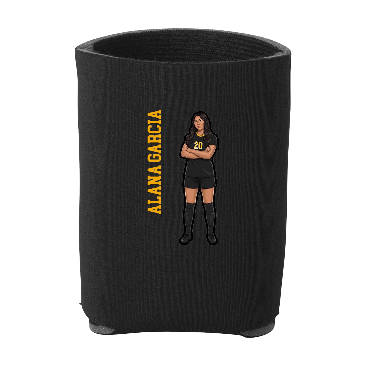 Can Holder — Name Vertical in Black