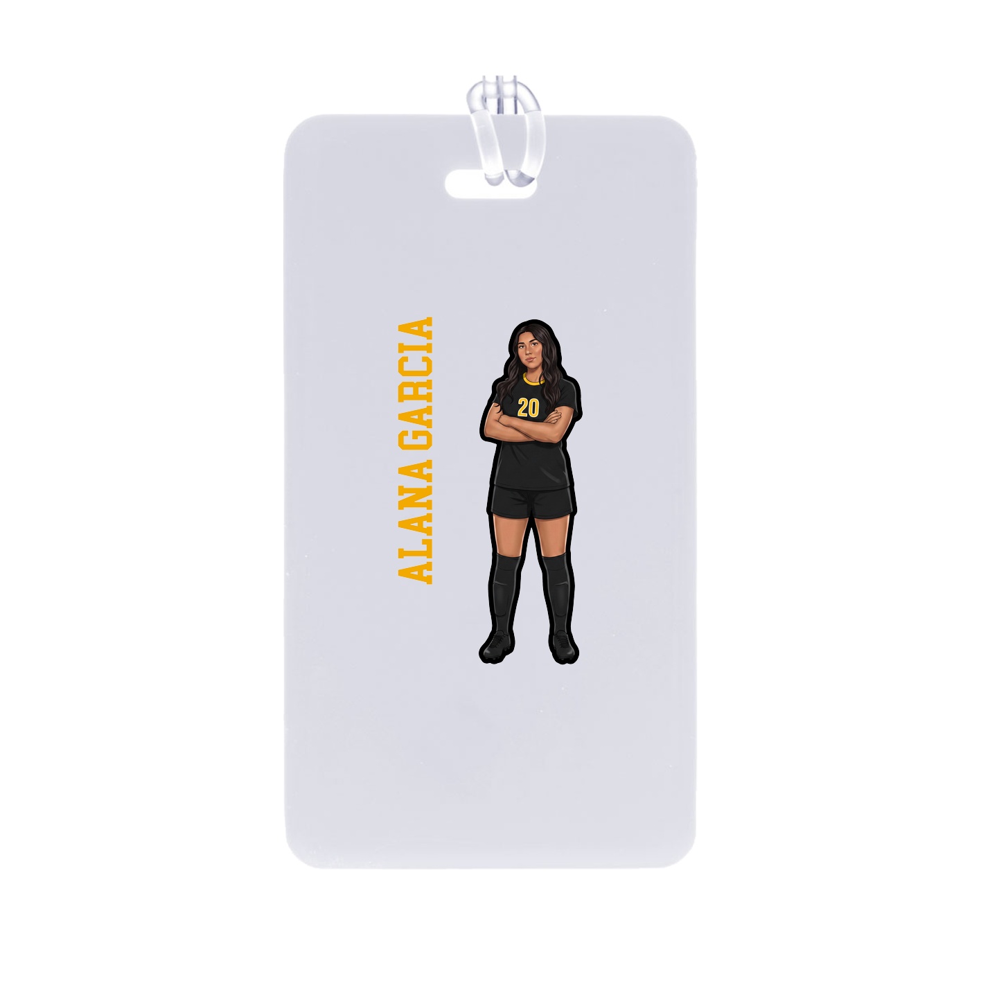 Bag Tag — Name Vertical in Classic