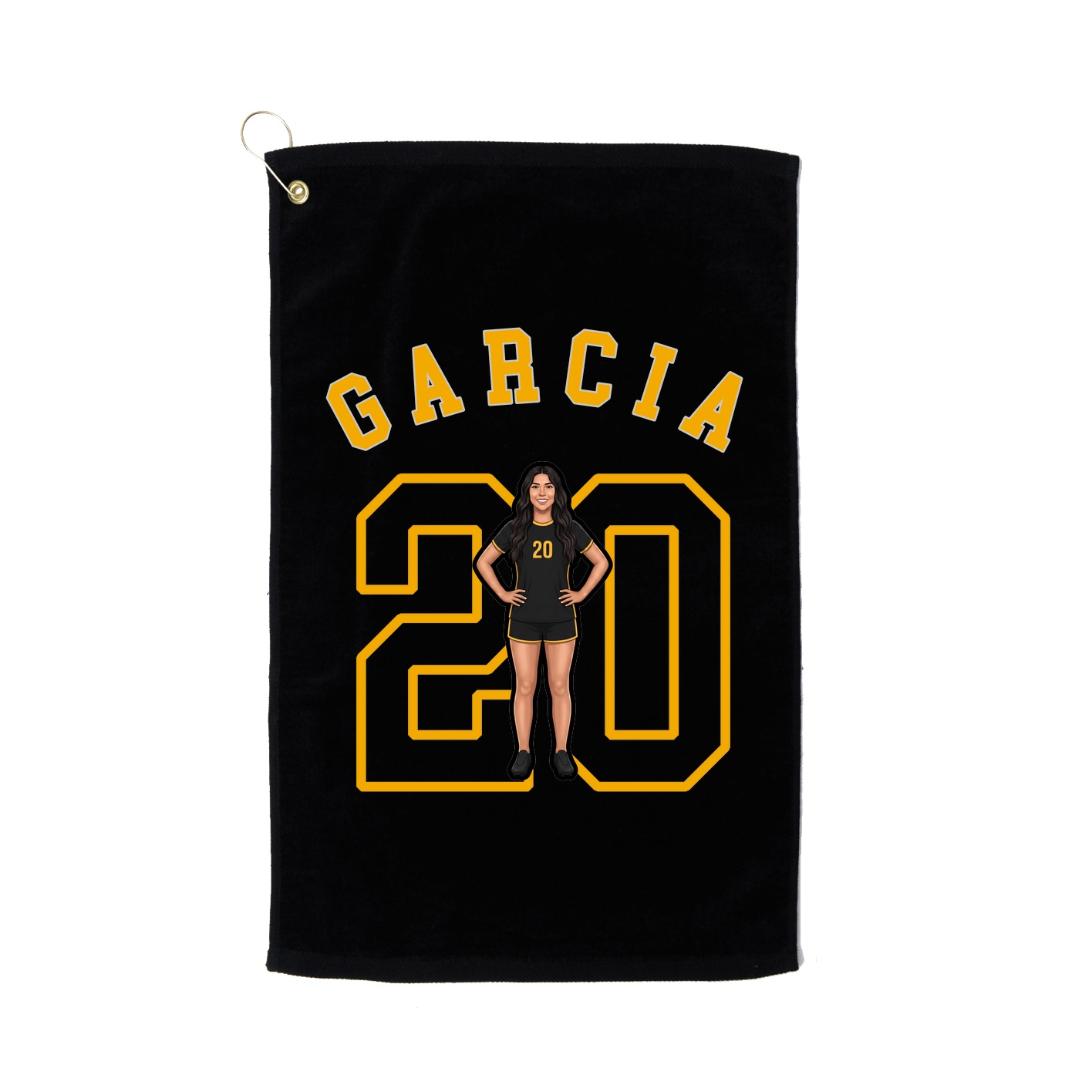 Golf Towel — Shirsey Arch in Black