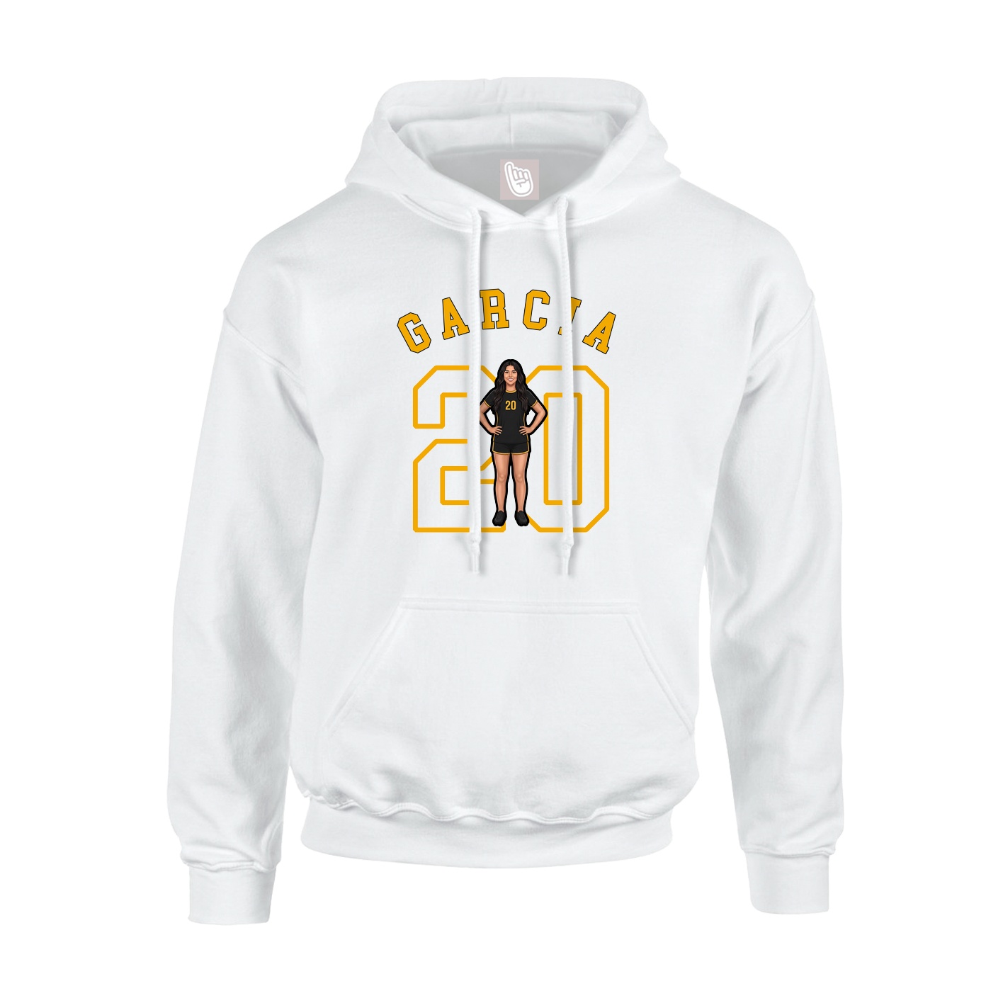 Hoodie — Shirsey Arch in White