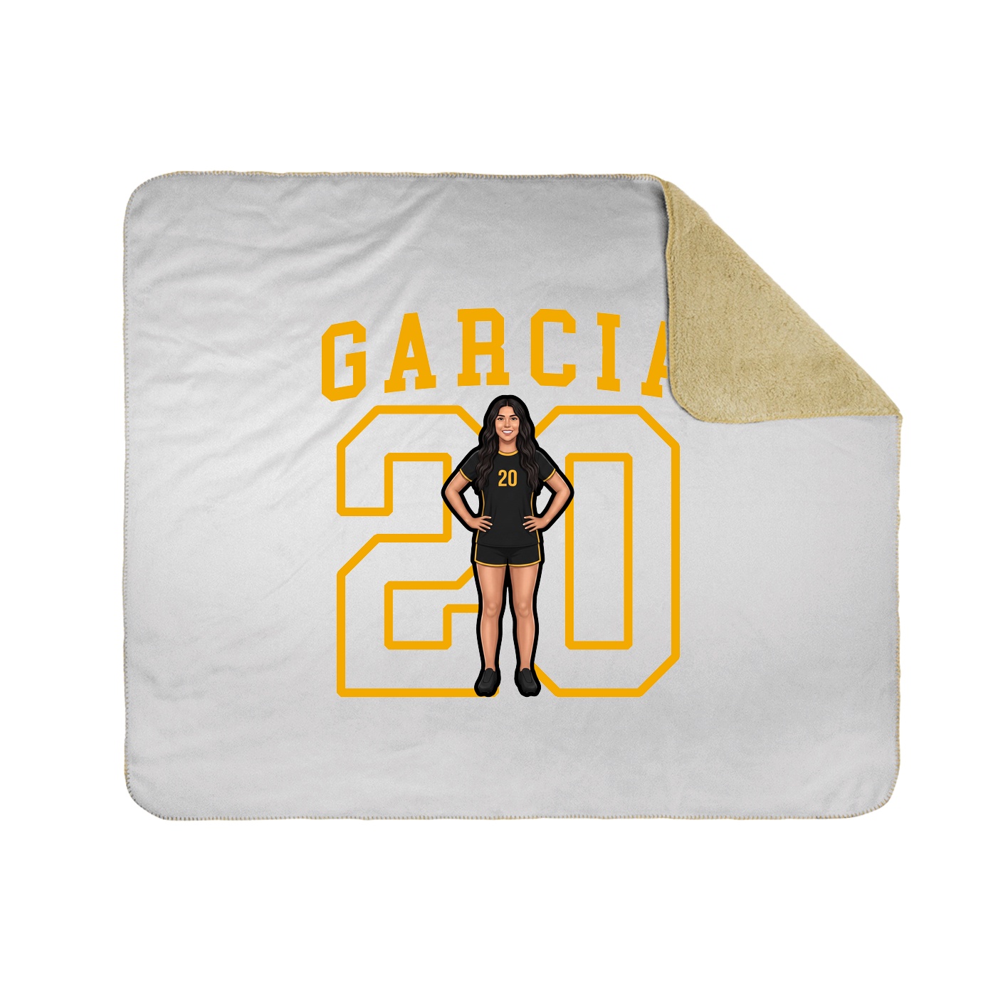 Throw Blanket — Shirsey in White