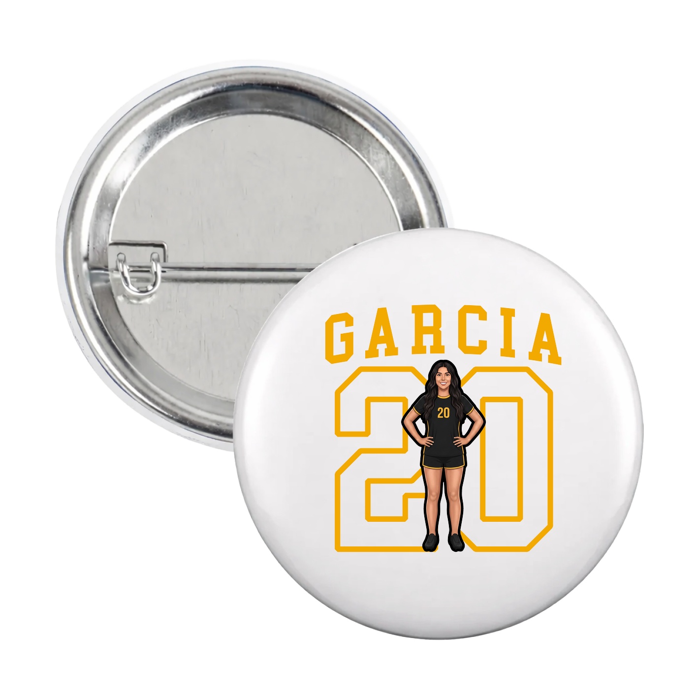 Game Day Button — Shirsey in White