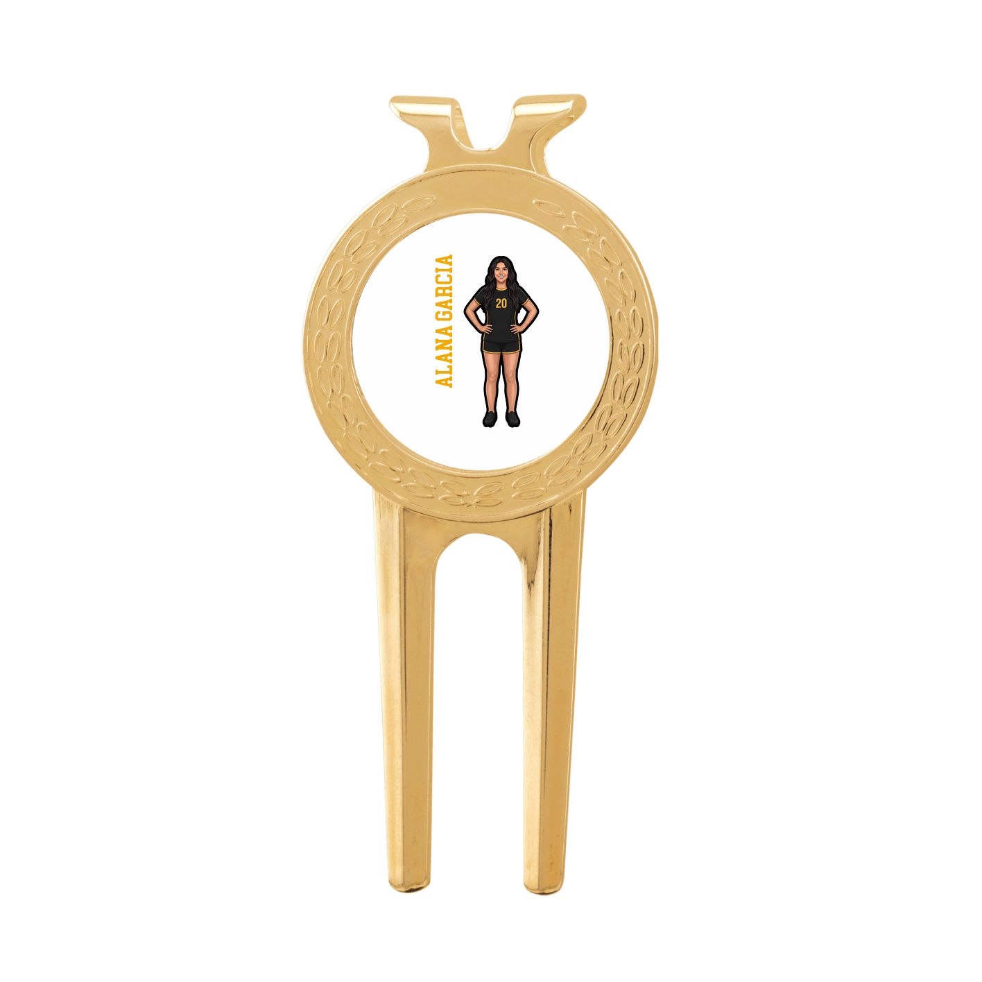Divot Tool with Ball Marker — Name Vertical in Classic