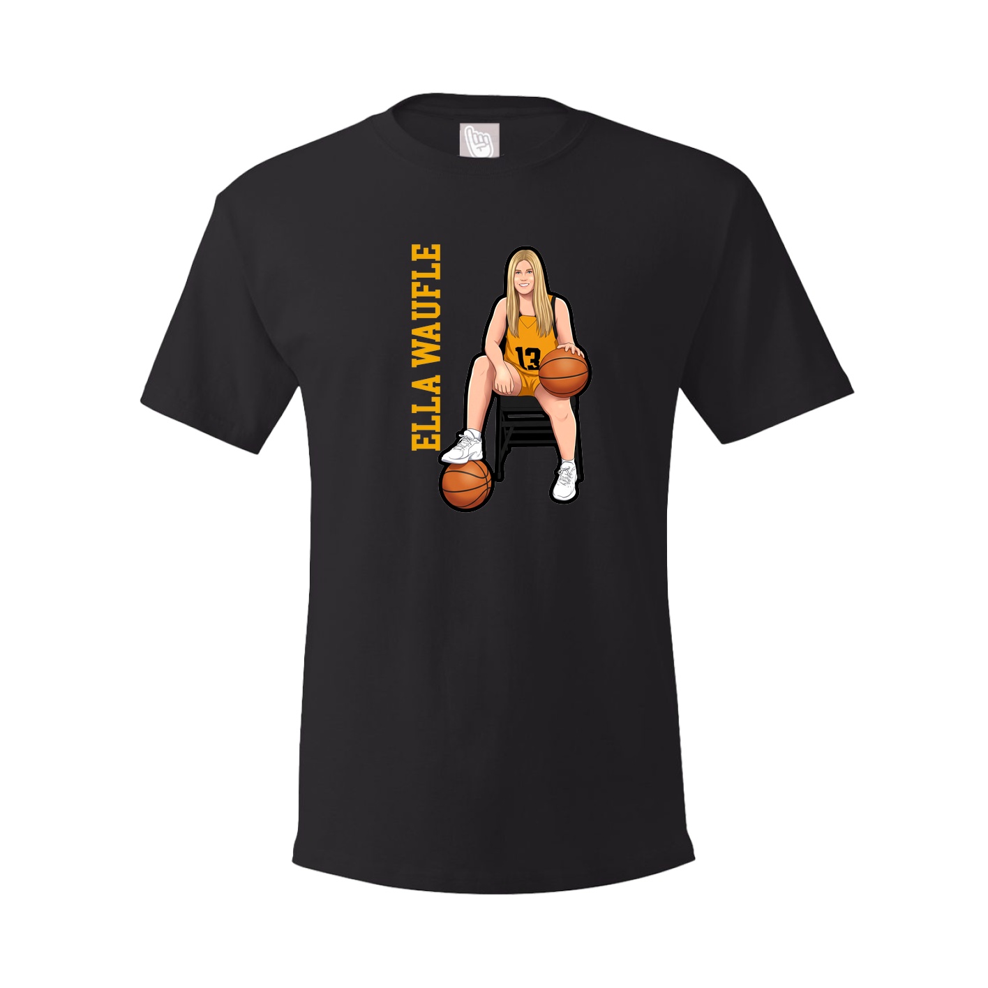 Tee — Name Vertical in Black