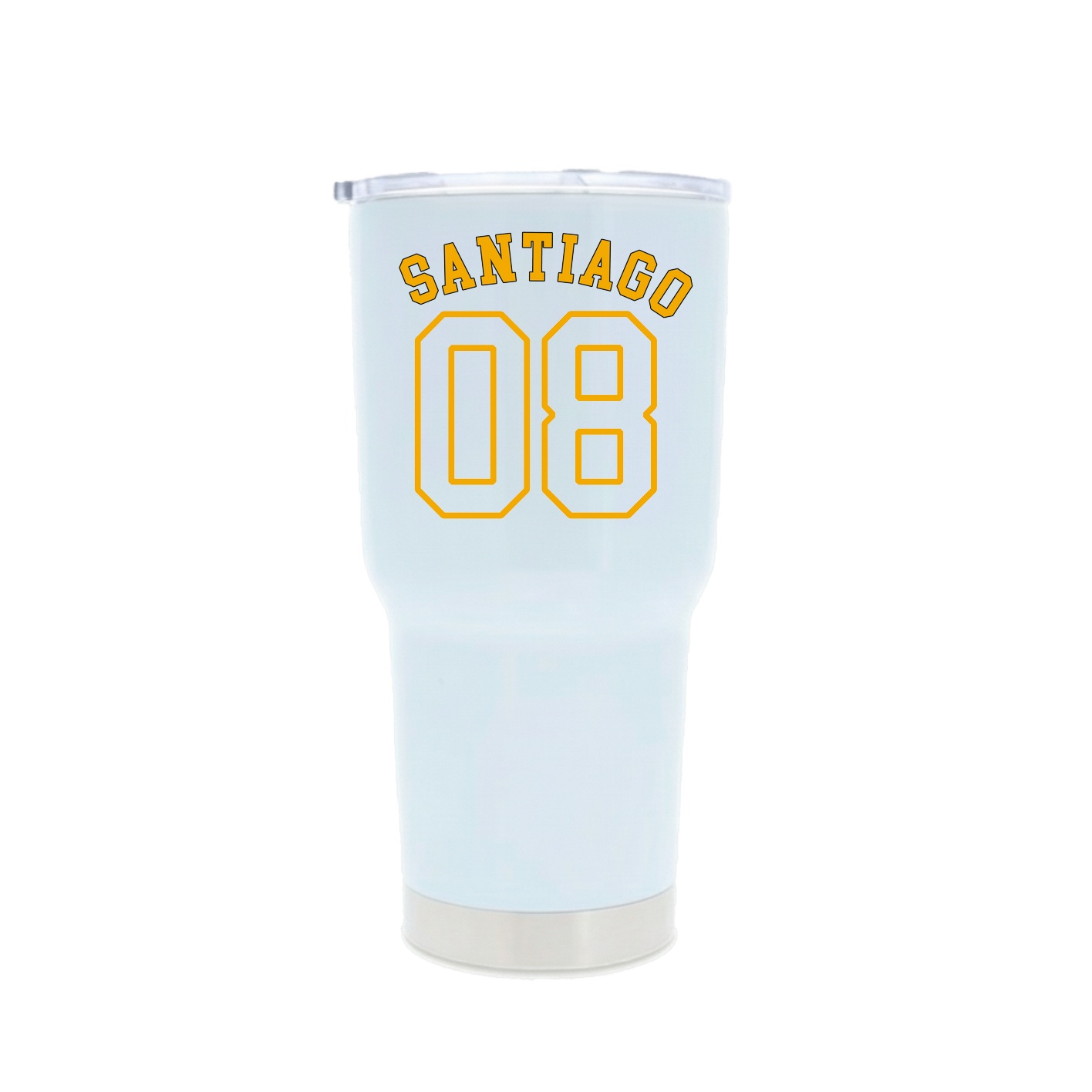 30oz Stainless Steel Tumbler — Shirsey Arch in White