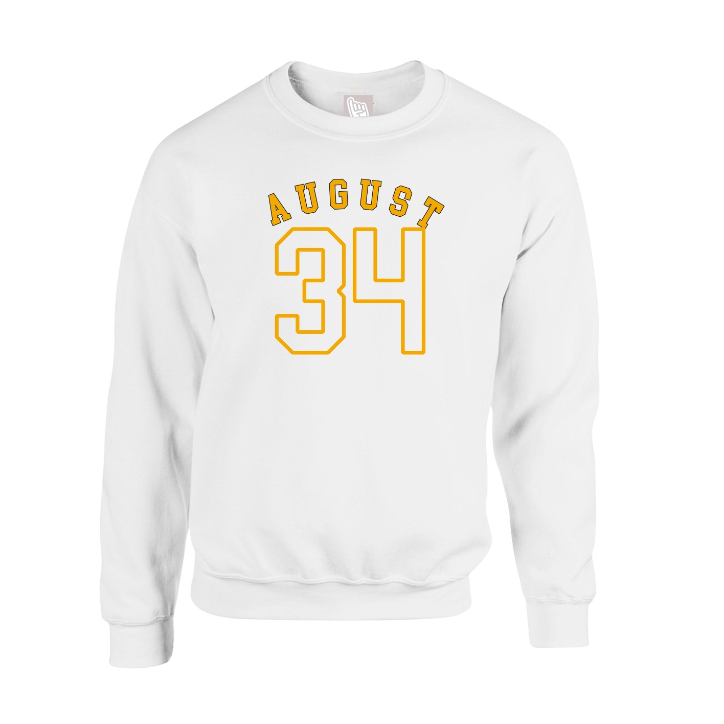 Fleece Crew — Shirsey Arch in White