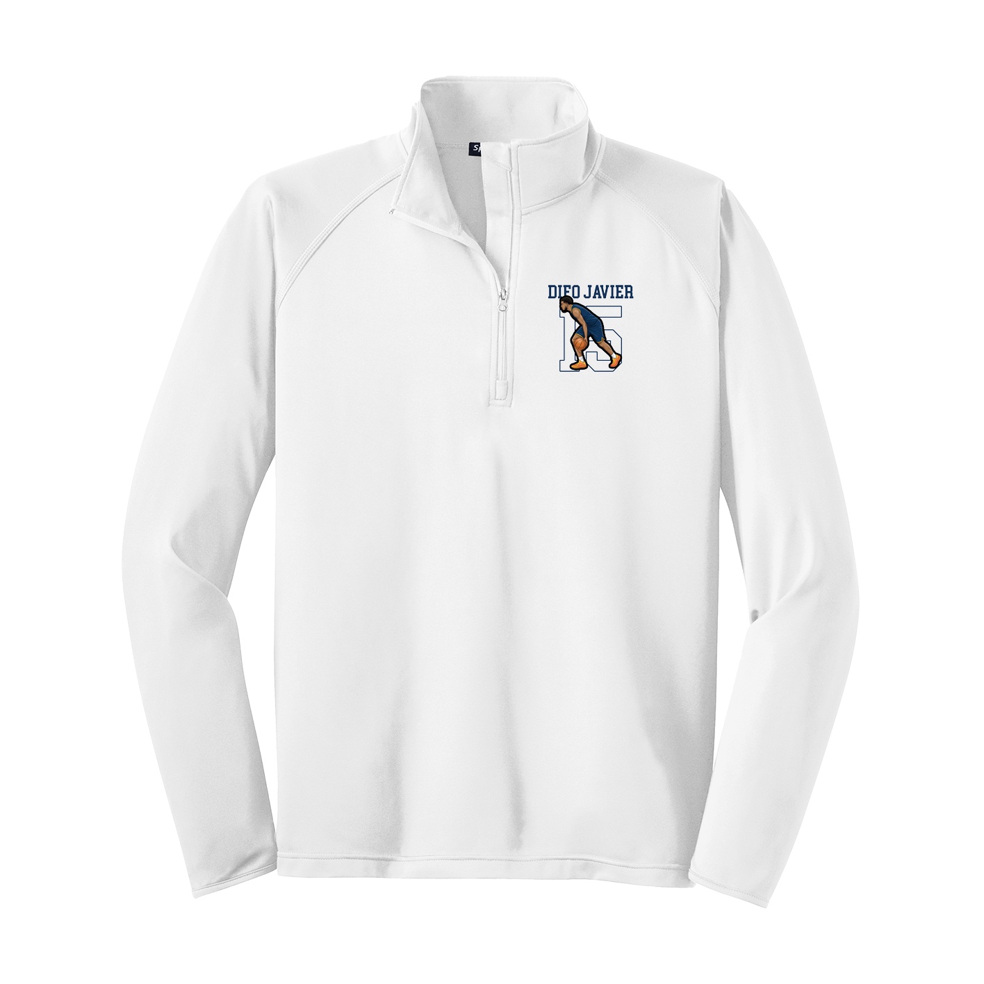 Q-Zip Pullover — Shirsey in White