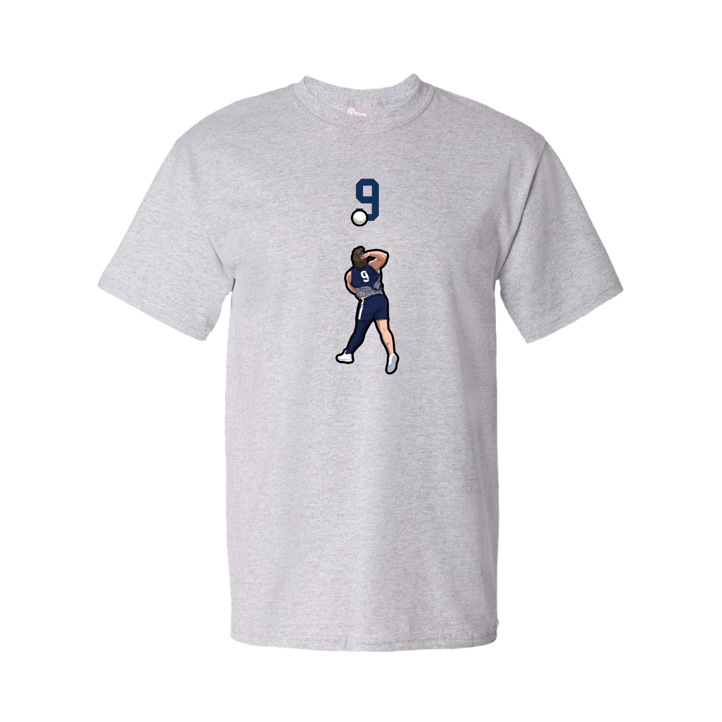 Tee — Number Top in Grey