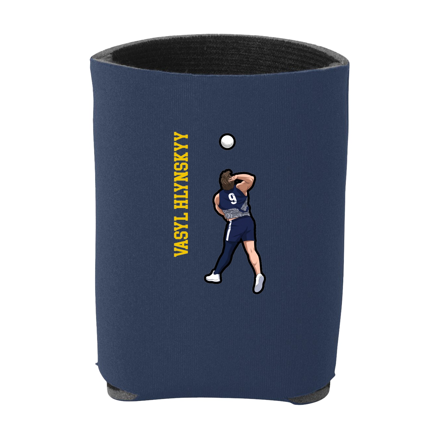 Can Holder — Name Vertical in Navy