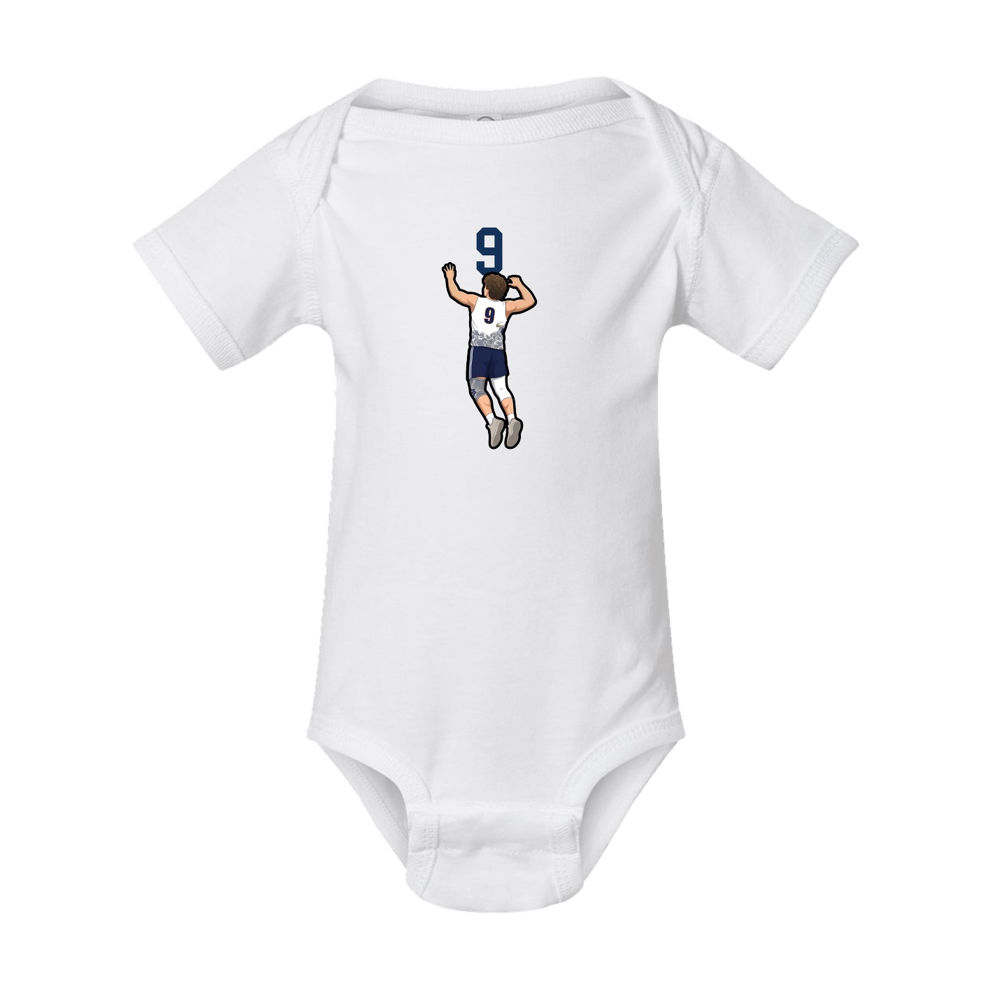 Baby Onesie — Number Top in White