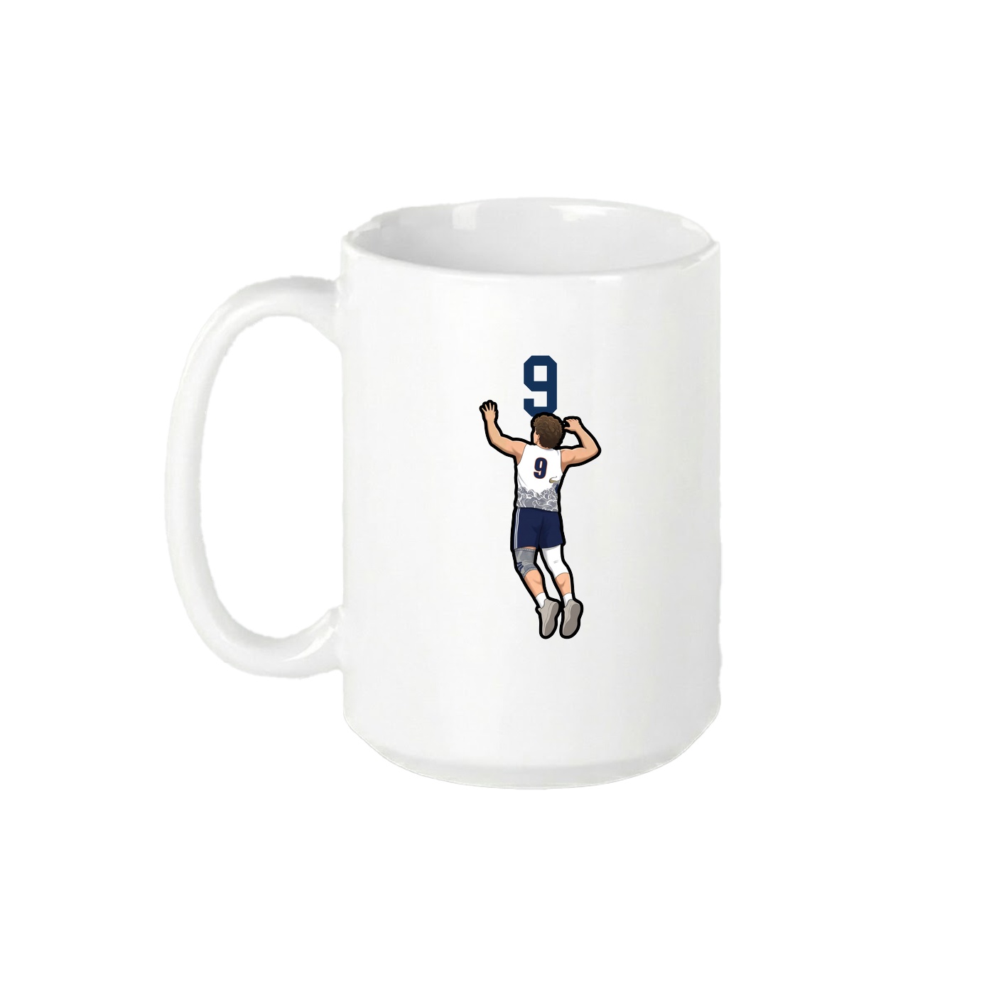 15oz Coffee Mug — Number Top in White