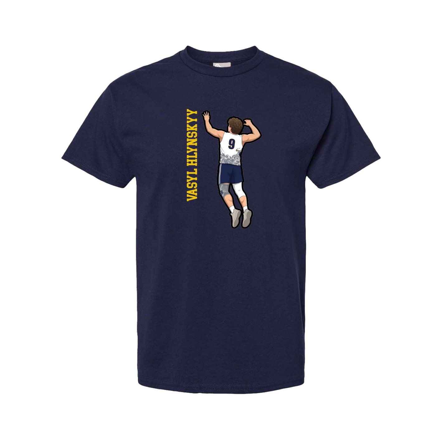 Tee — Name Vertical in Navy