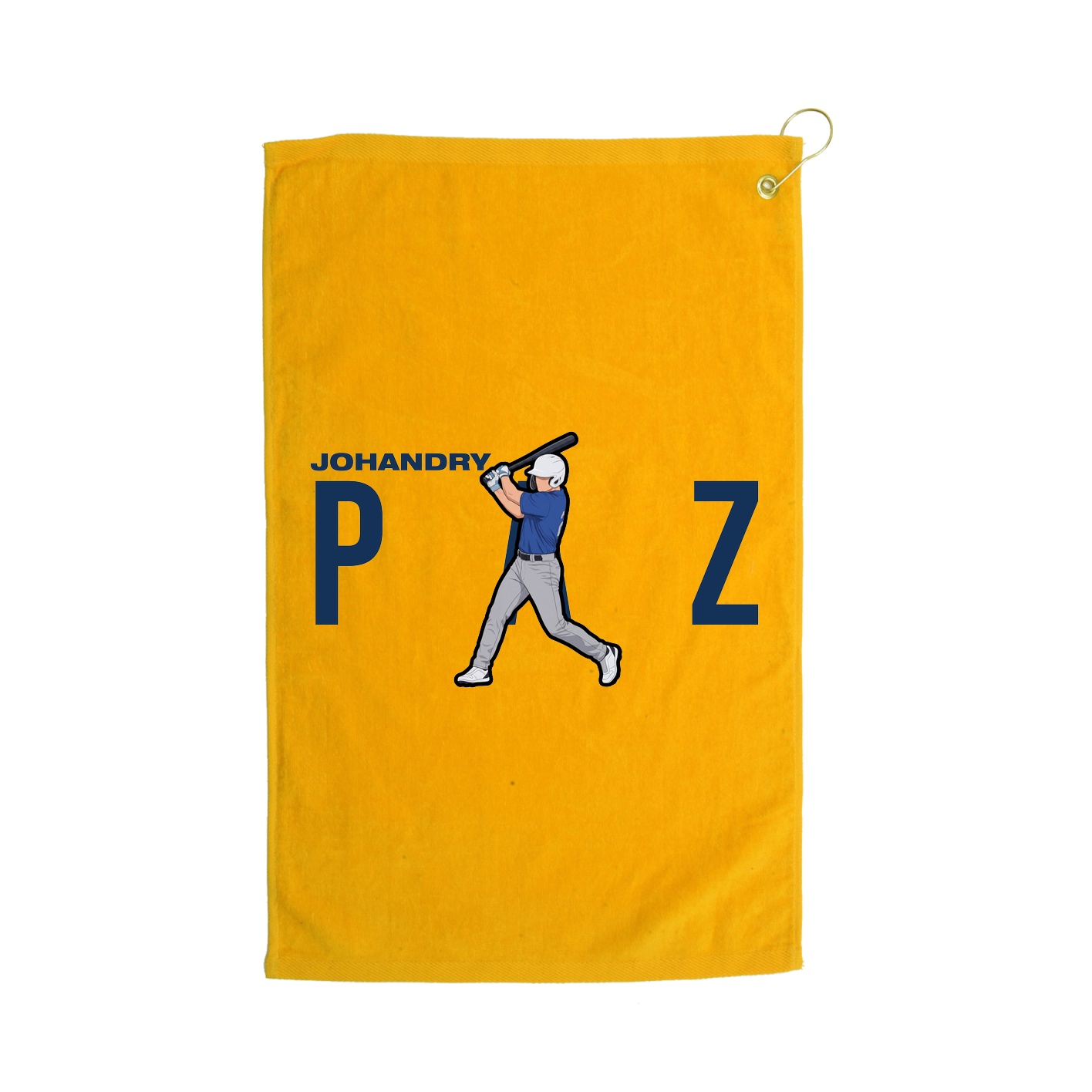 Golf Towel — Player Name in Gold
