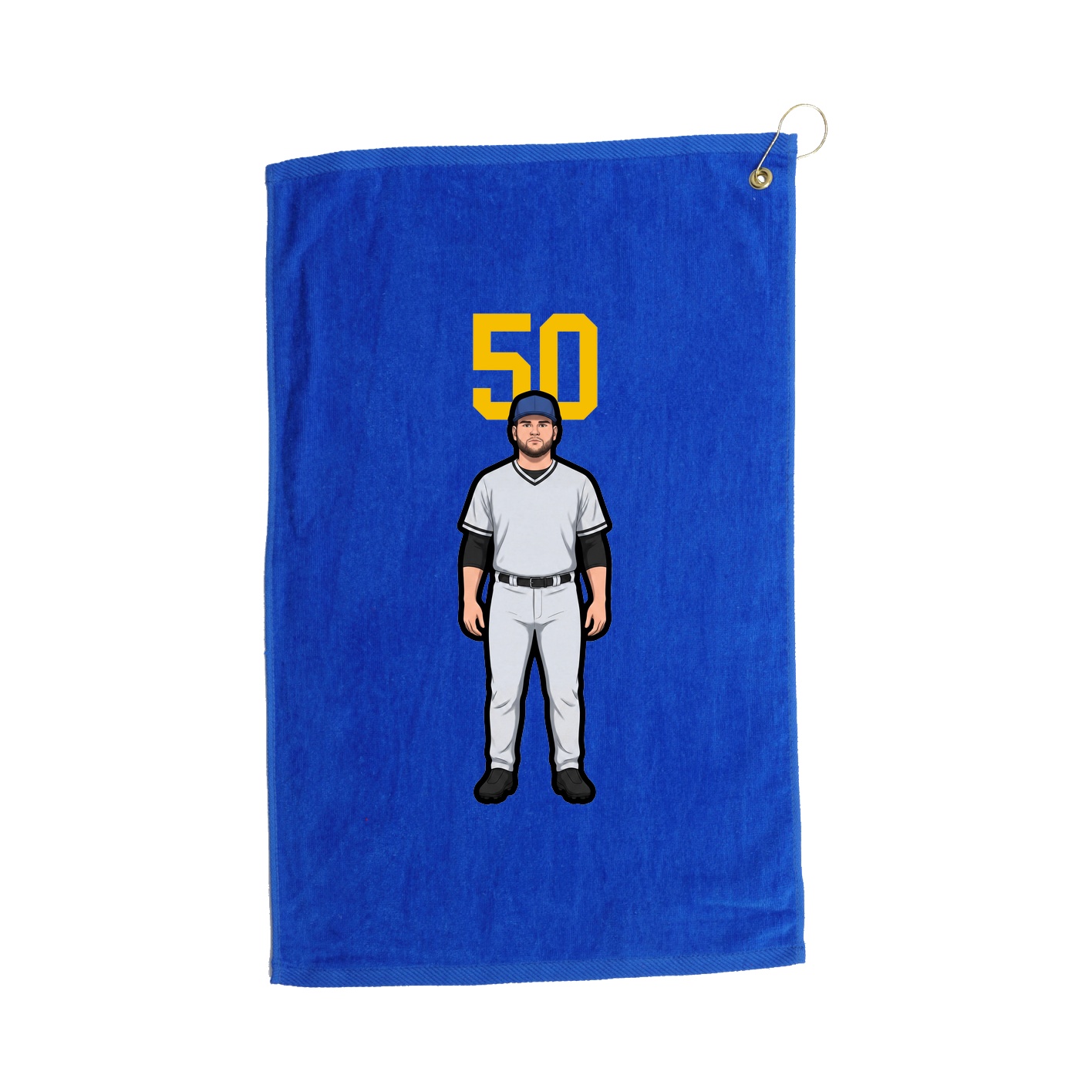 Golf Towel — Number Top in Royal