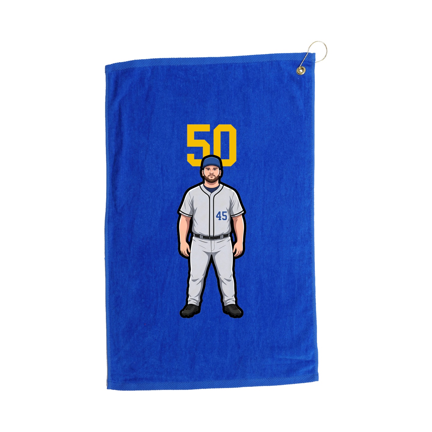 Golf Towel — Number Top in Royal