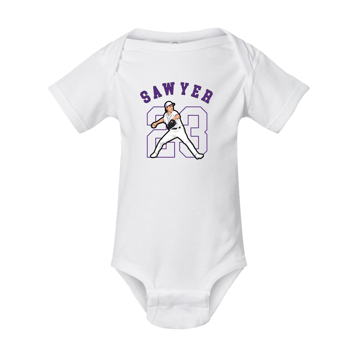 Baby Onesie — Shirsey Arch in White