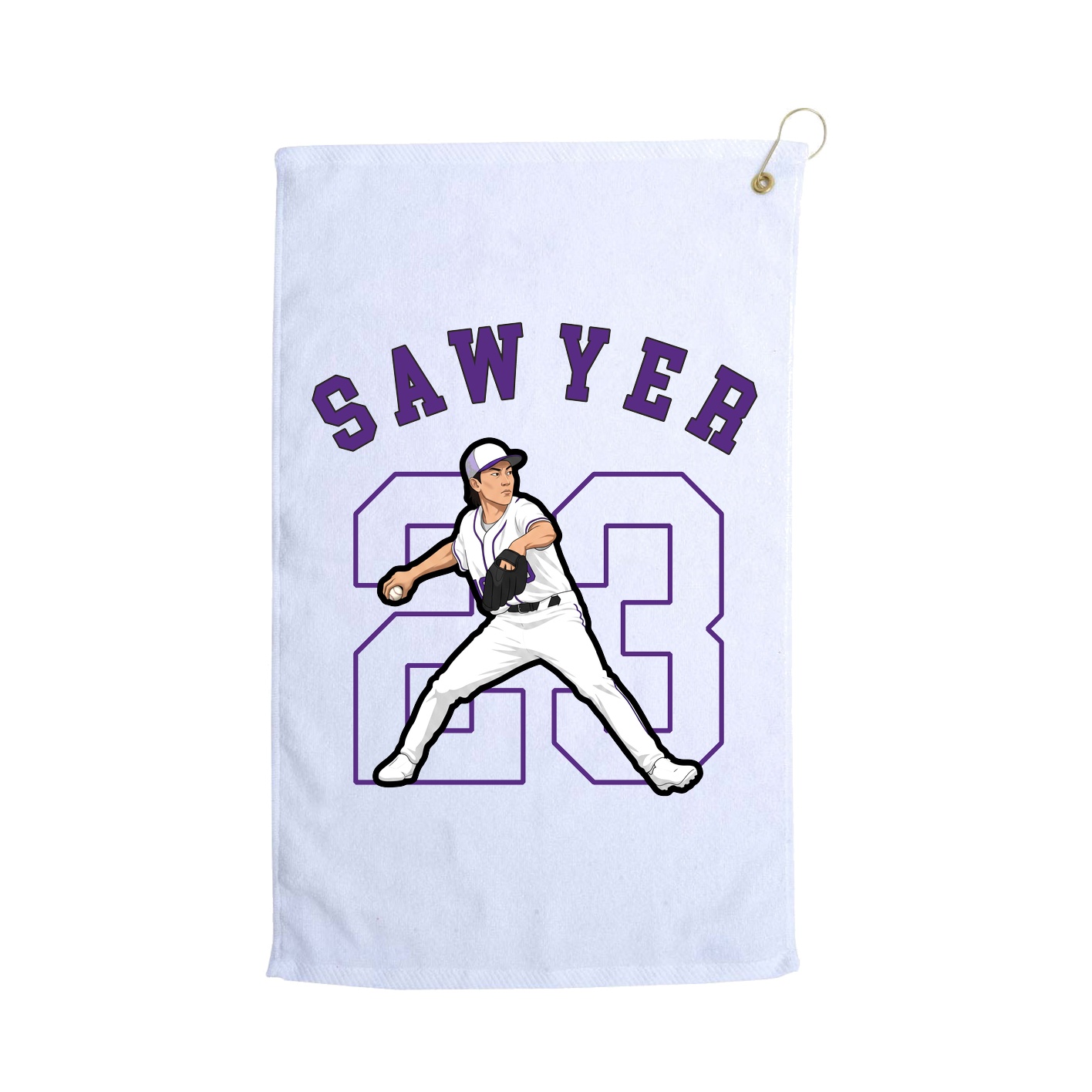 Golf Towel — Shirsey Arch in White