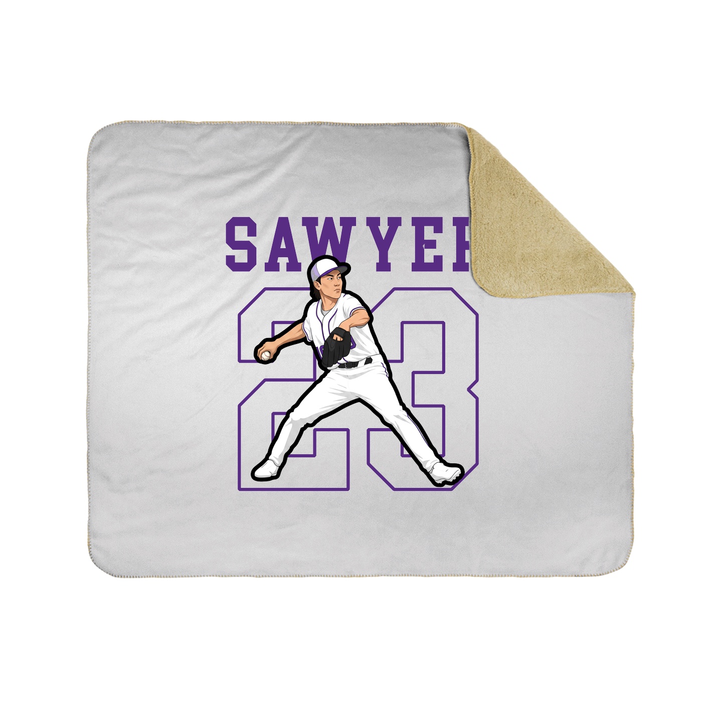 Throw Blanket — Shirsey in White