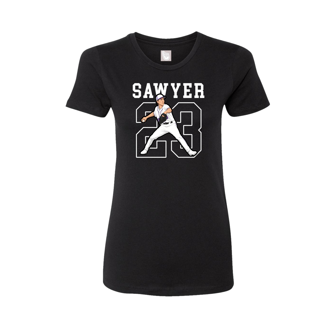 Fitted Women's Tee — Shirsey in Black