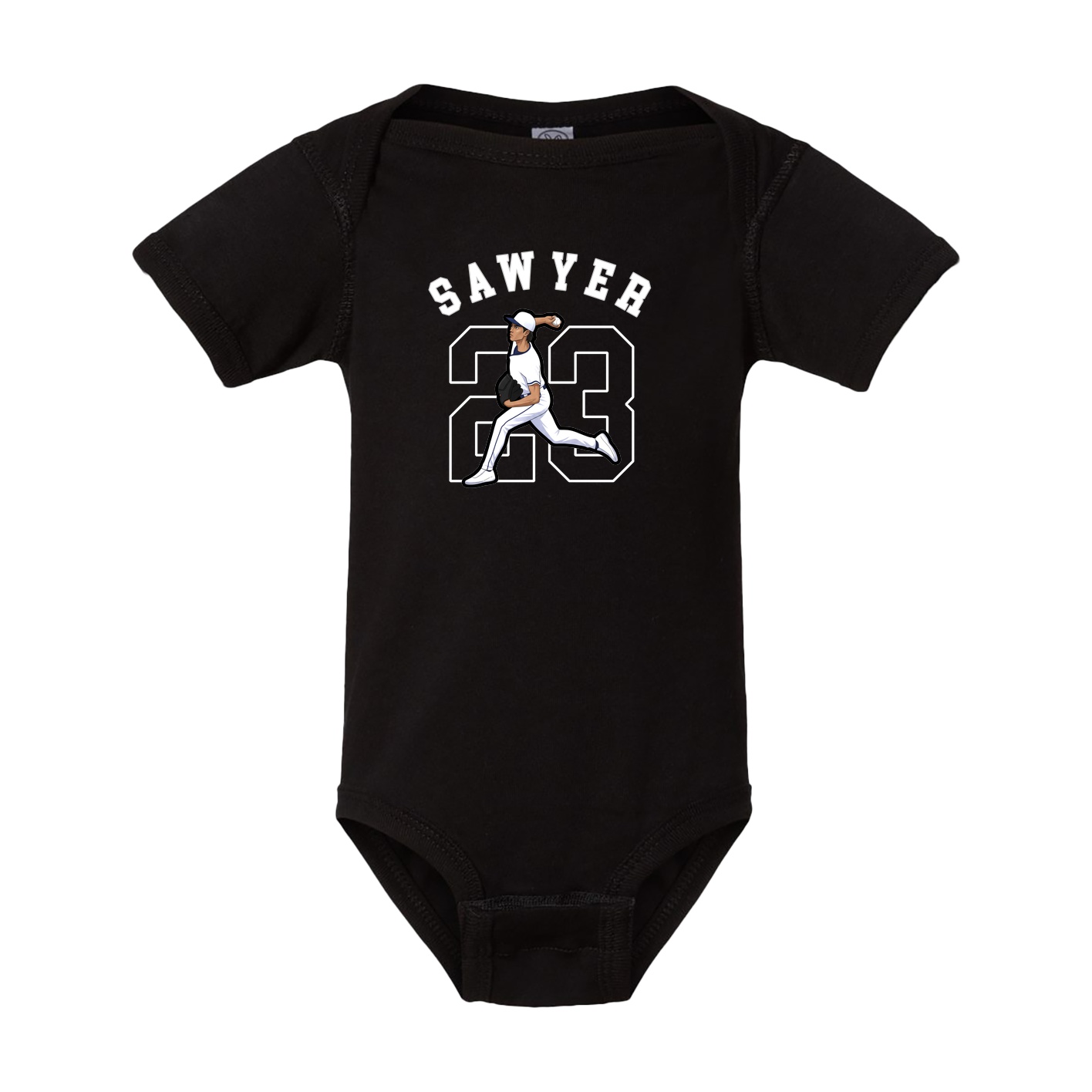 Baby Onesie — Shirsey Arch in Black