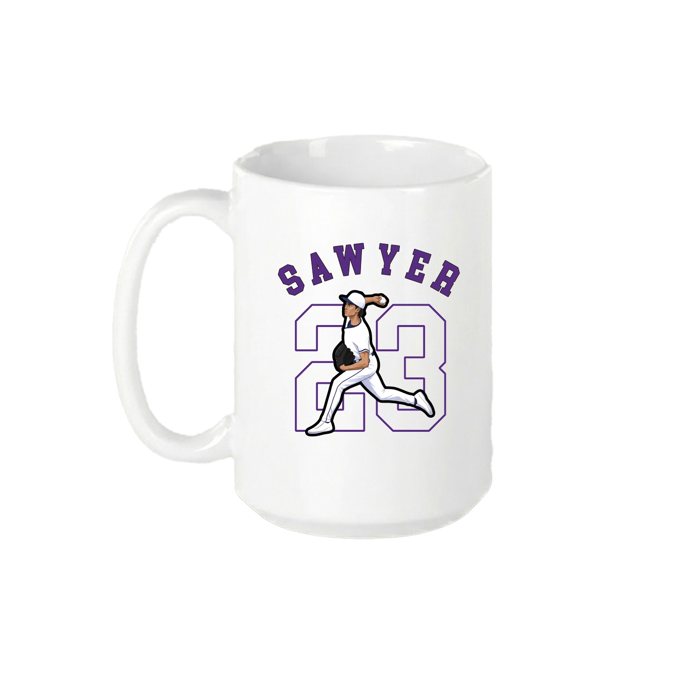 15oz Coffee Mug — Shirsey Arch in White